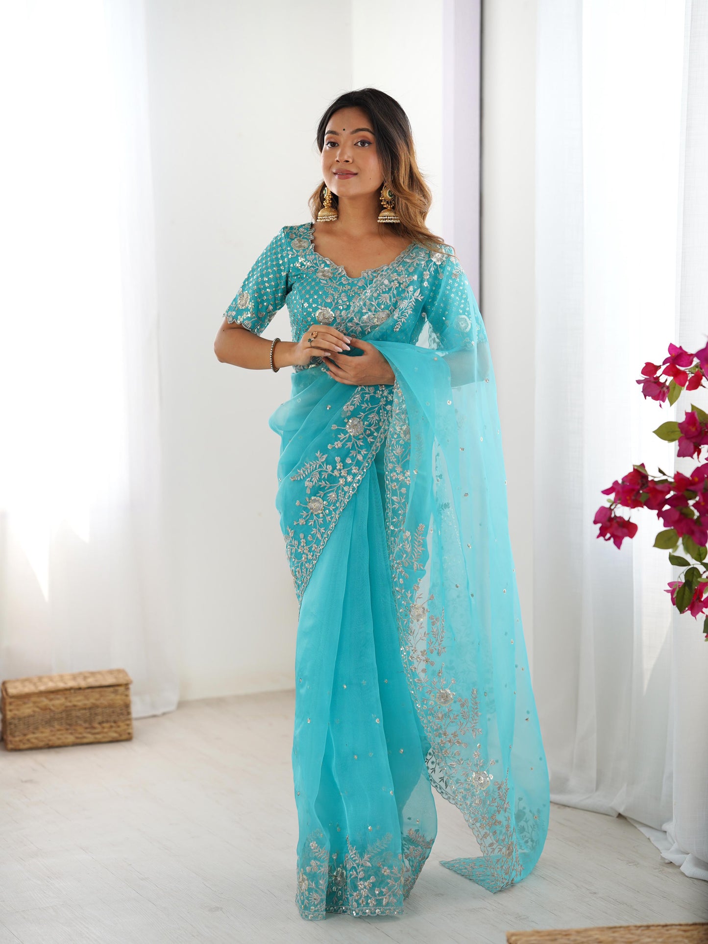 Sitara Shahi Organza Saree