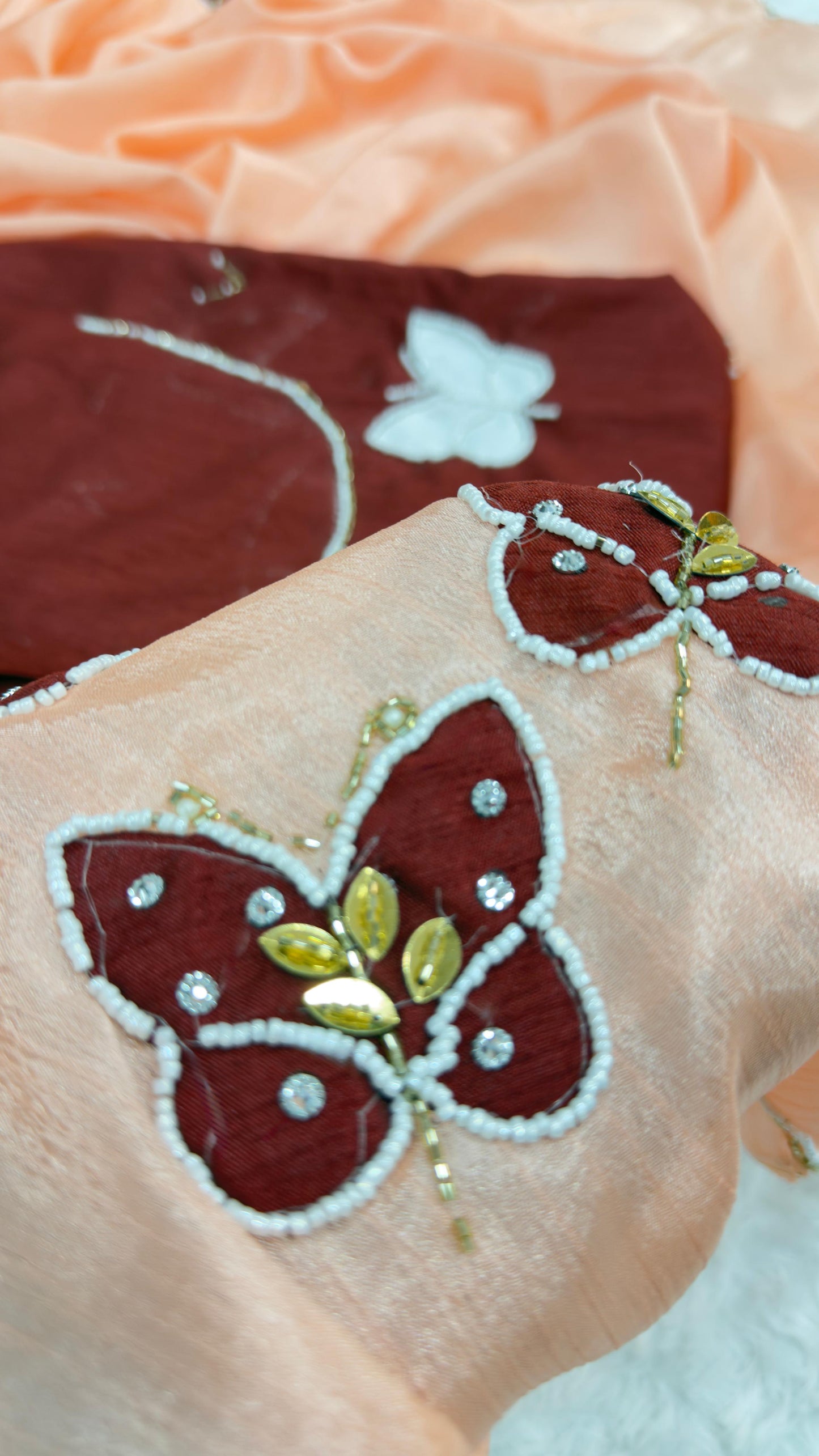 Butterfly Chiffon Saree