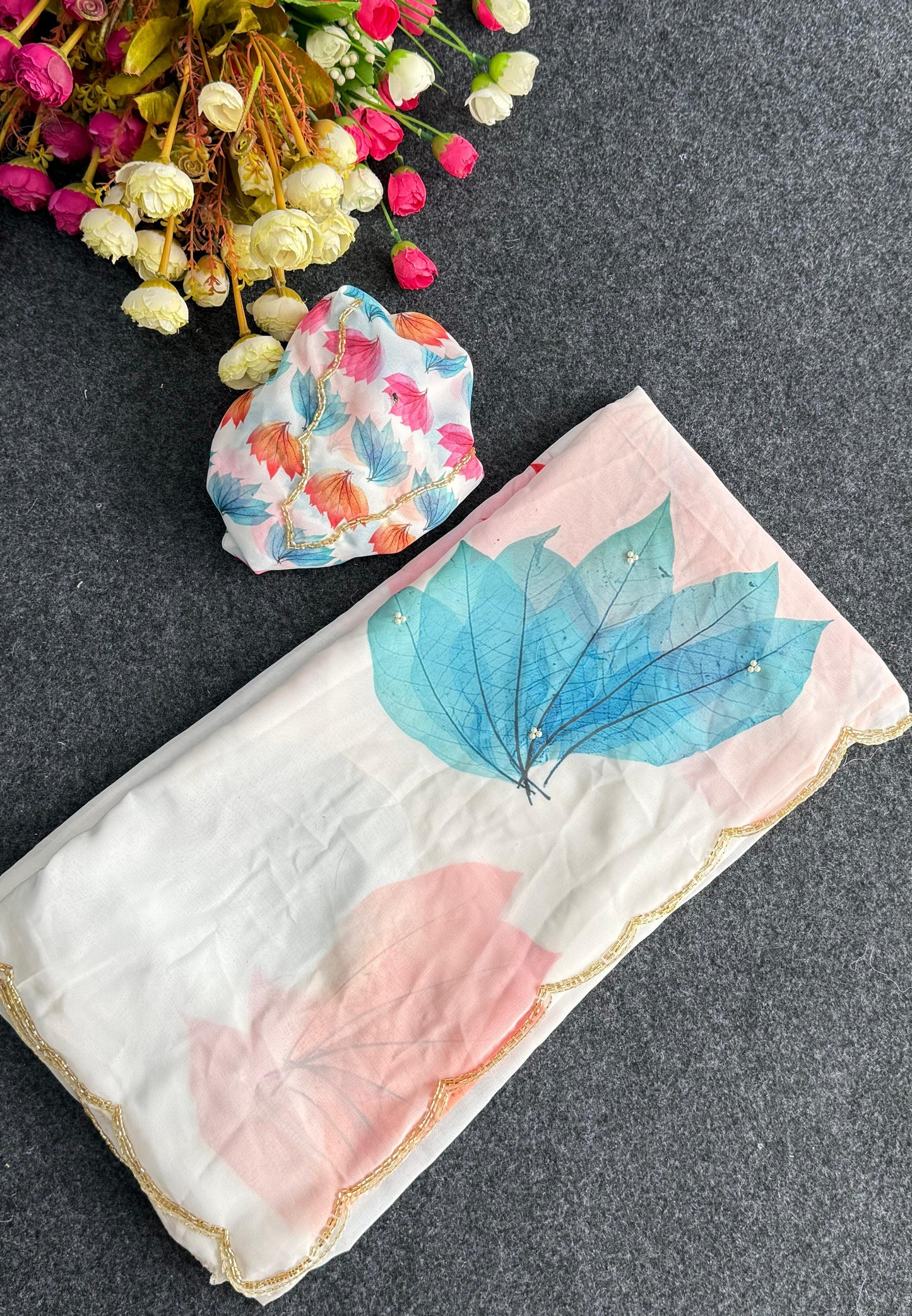 Tulip Pearl Saree