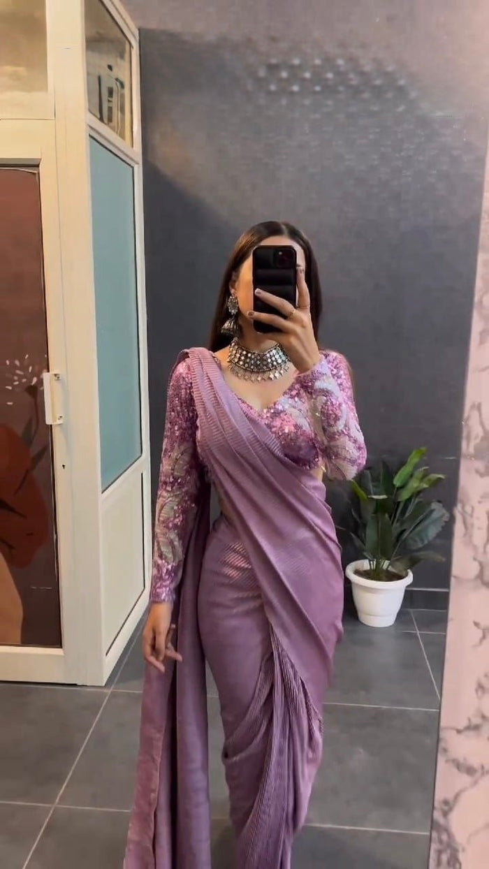 Lavender Muse Ready To Wear Sarees
