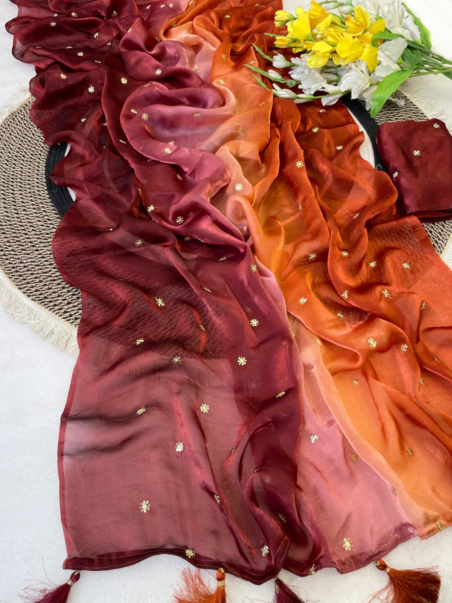 Sunehri Dusk Saree