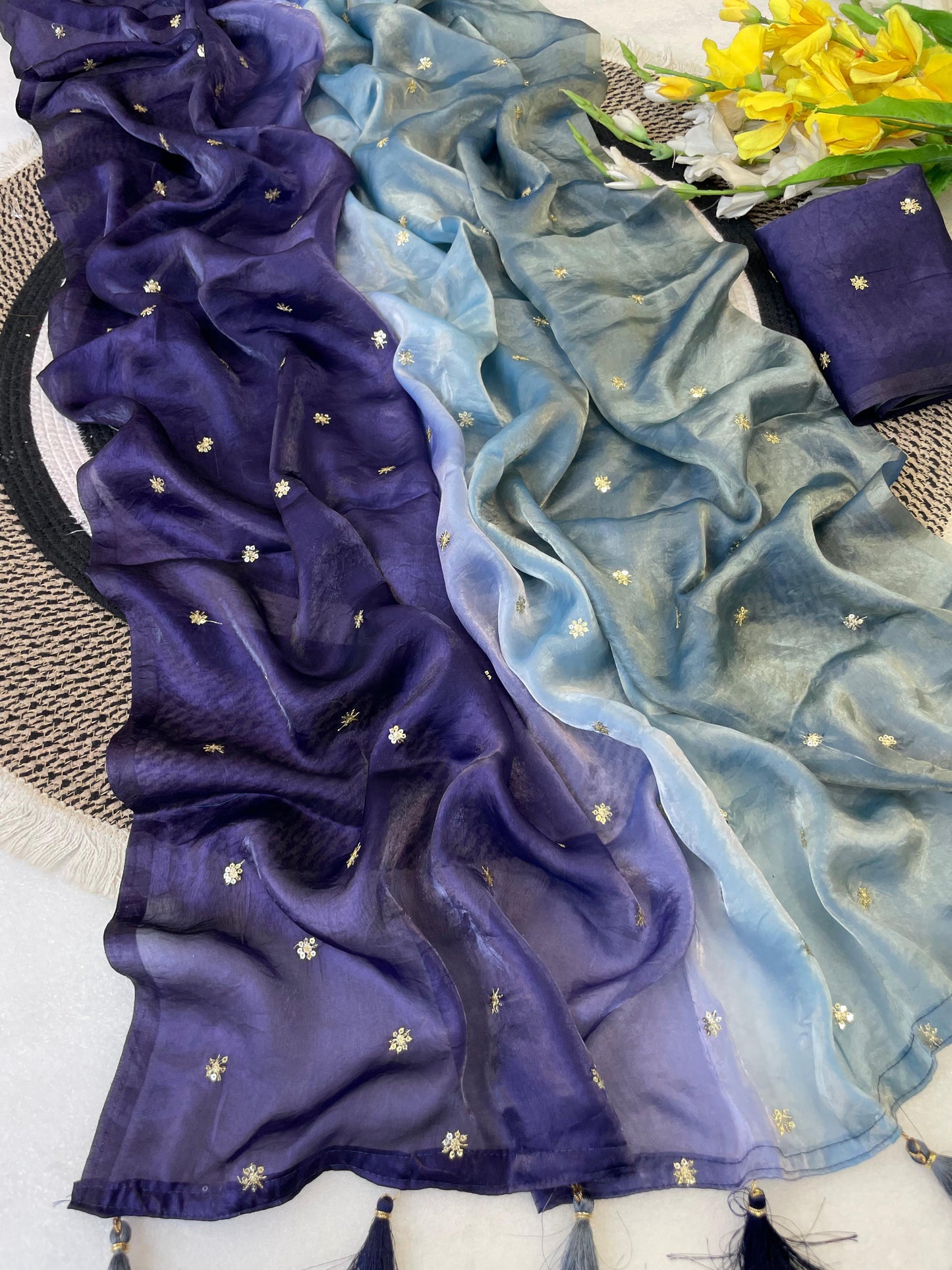 Sunehri Dusk Saree