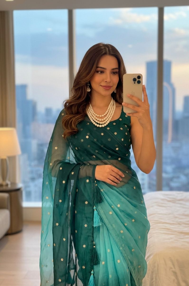Sunehri Dusk Saree