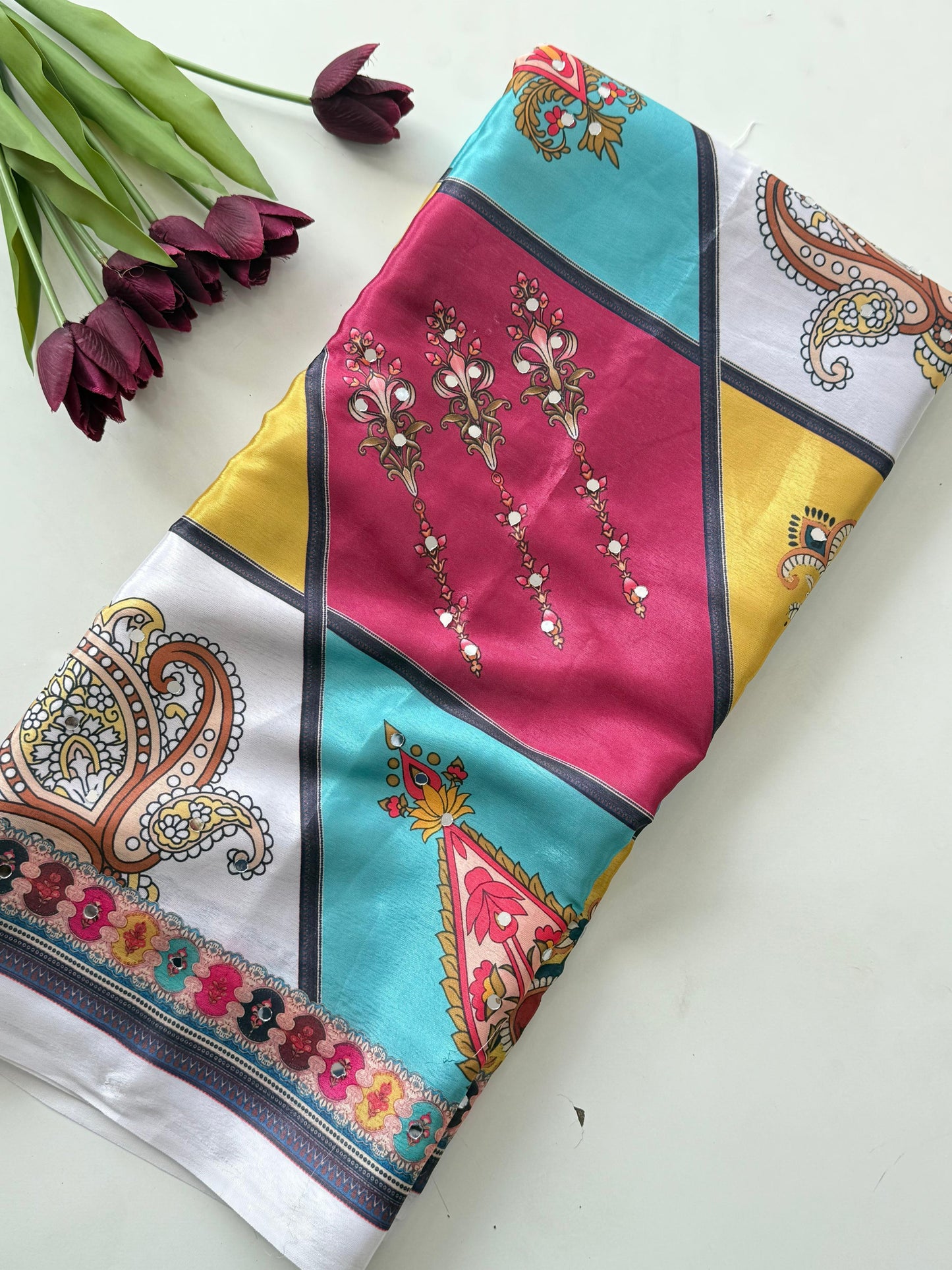 Asvi Series Tulip Glint Saree