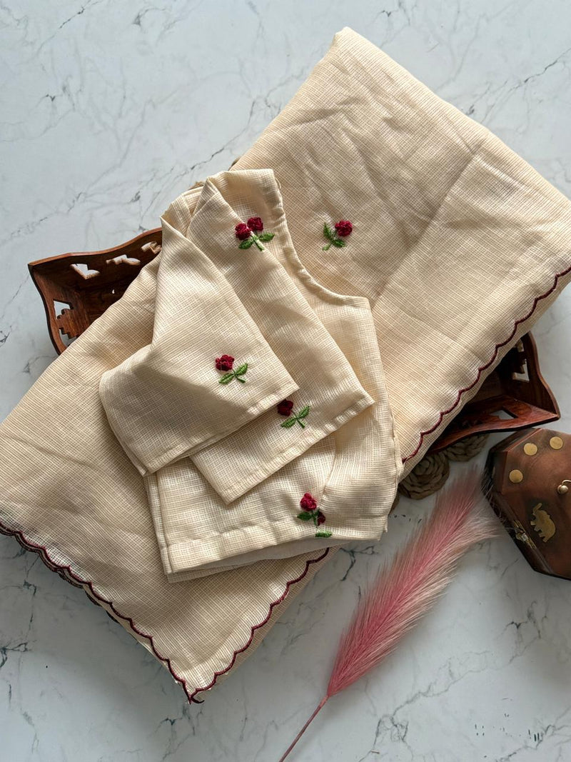 Vintage Rose Saree