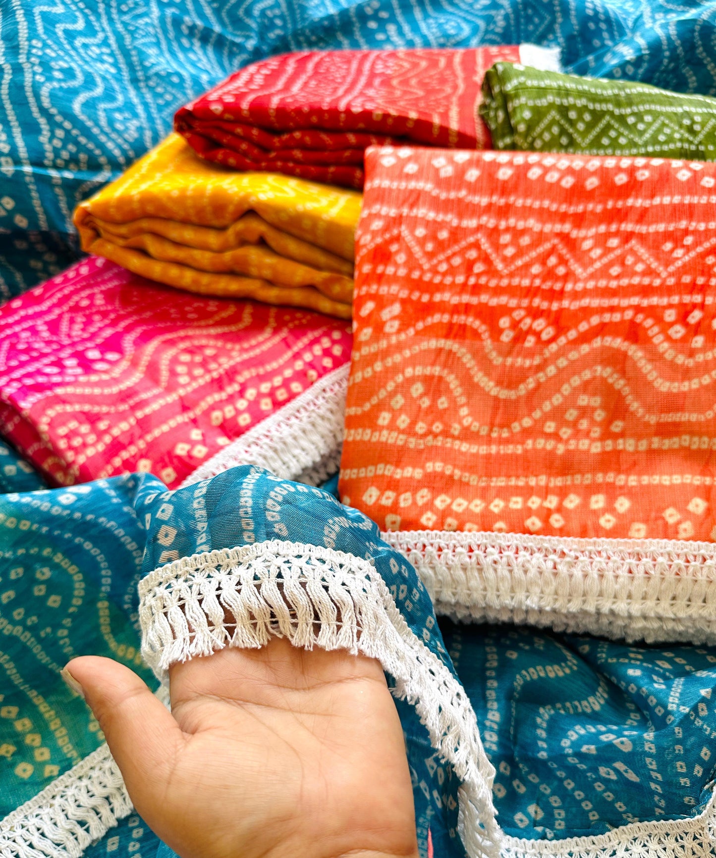 Mulika Bandhej Saree