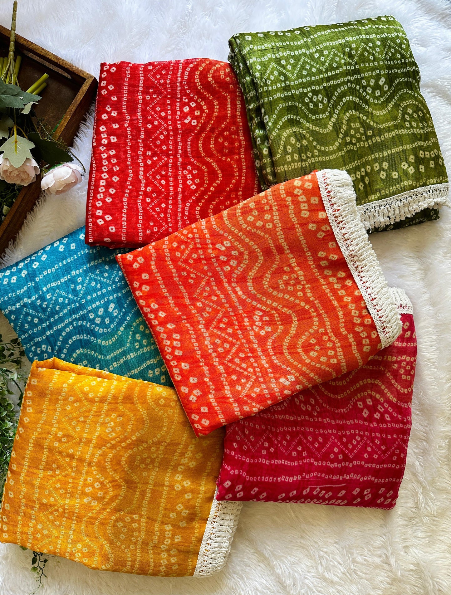 Mulika Bandhej Saree