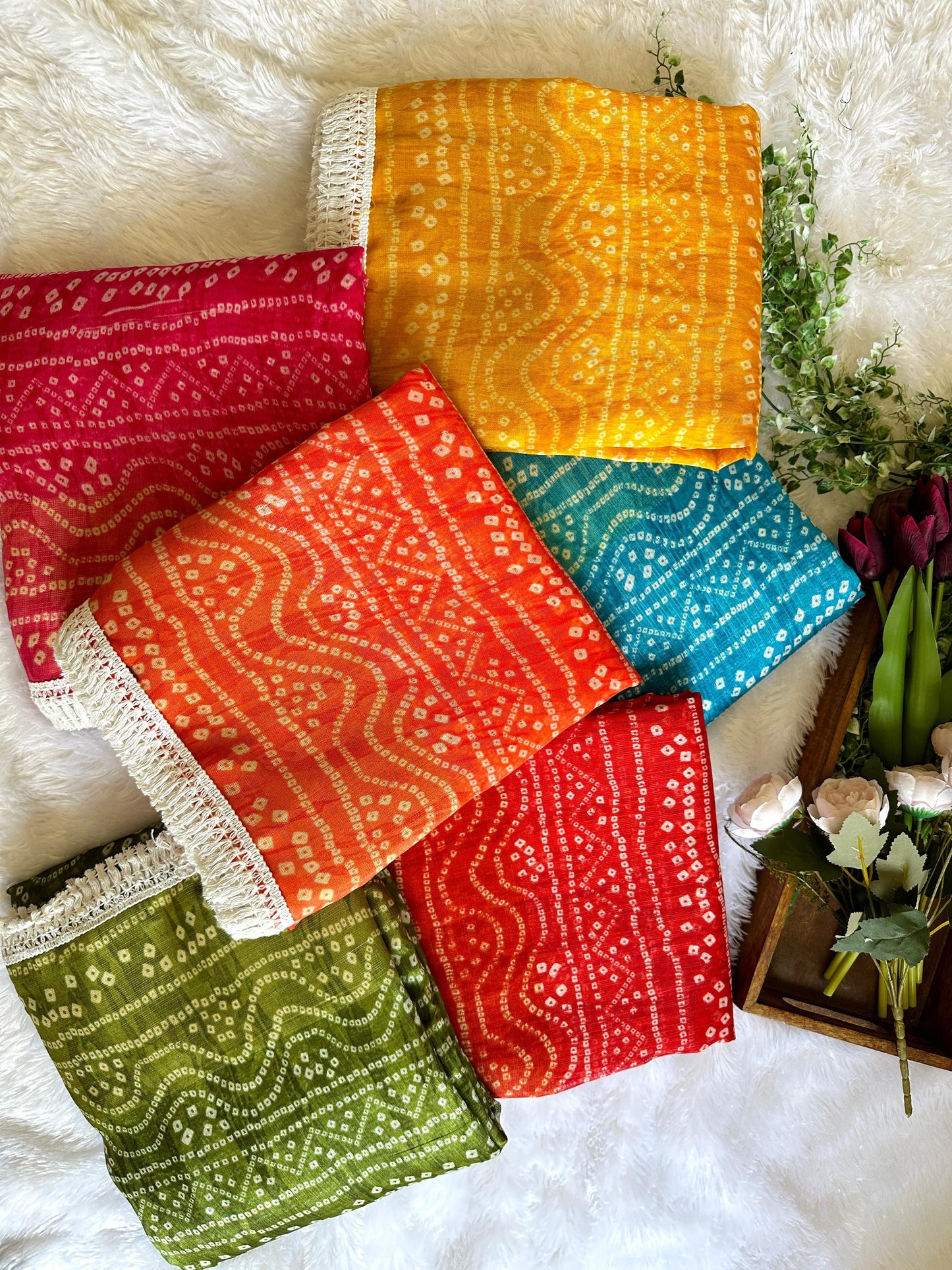 Mulika Bandhej Saree