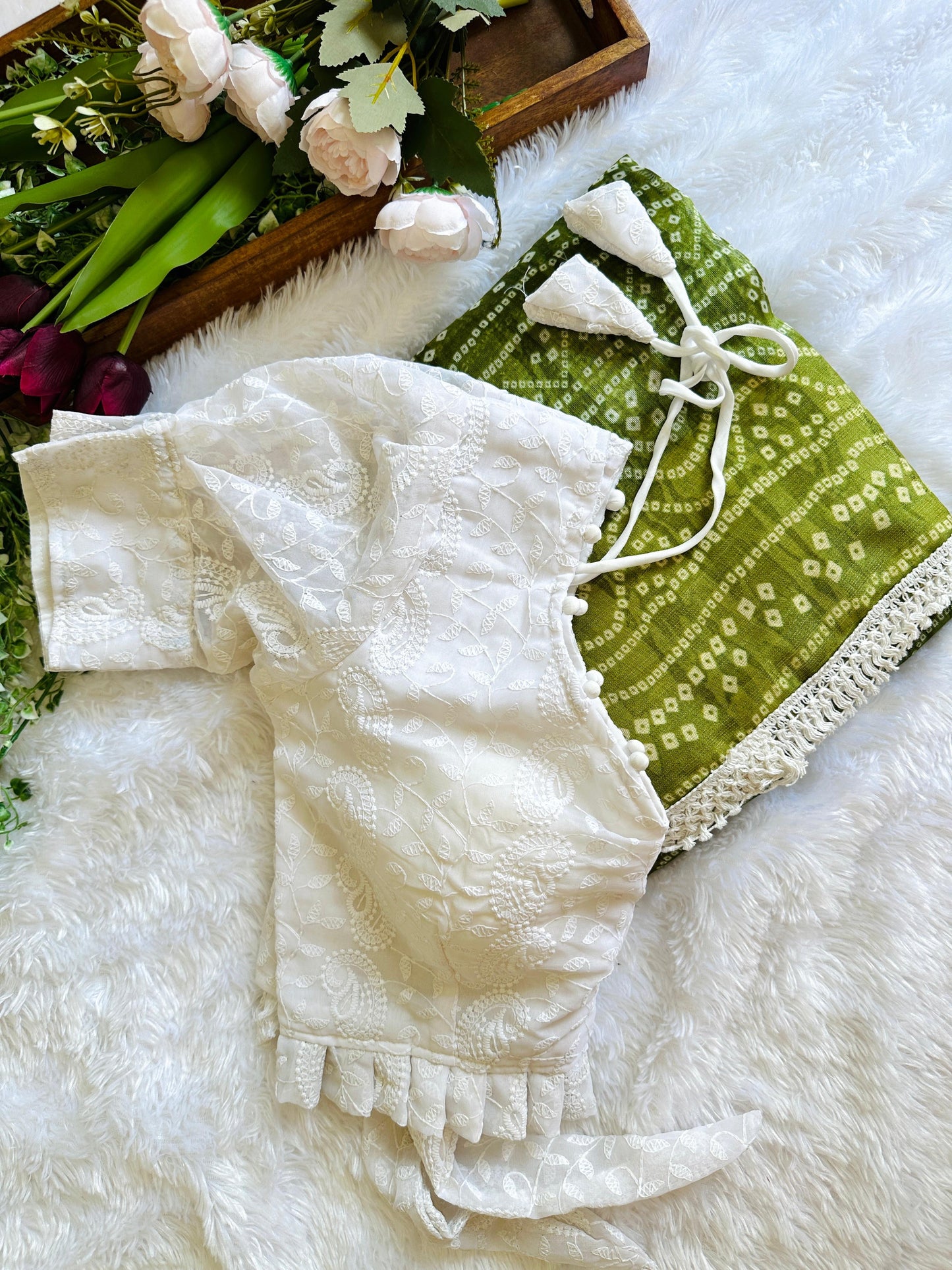 Mulika Bandhej Saree