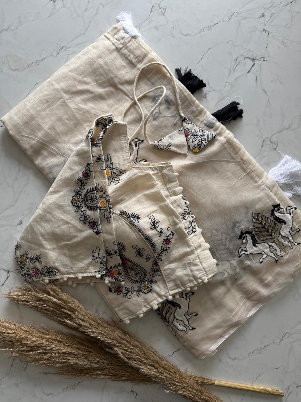 Veerangana Chanderi Saree