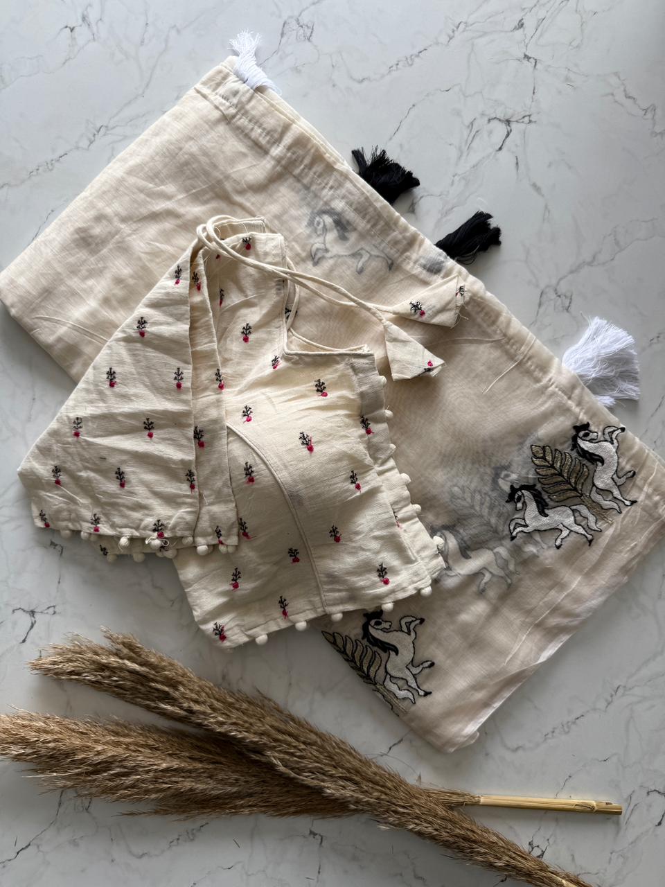 Veerangana Chanderi Saree