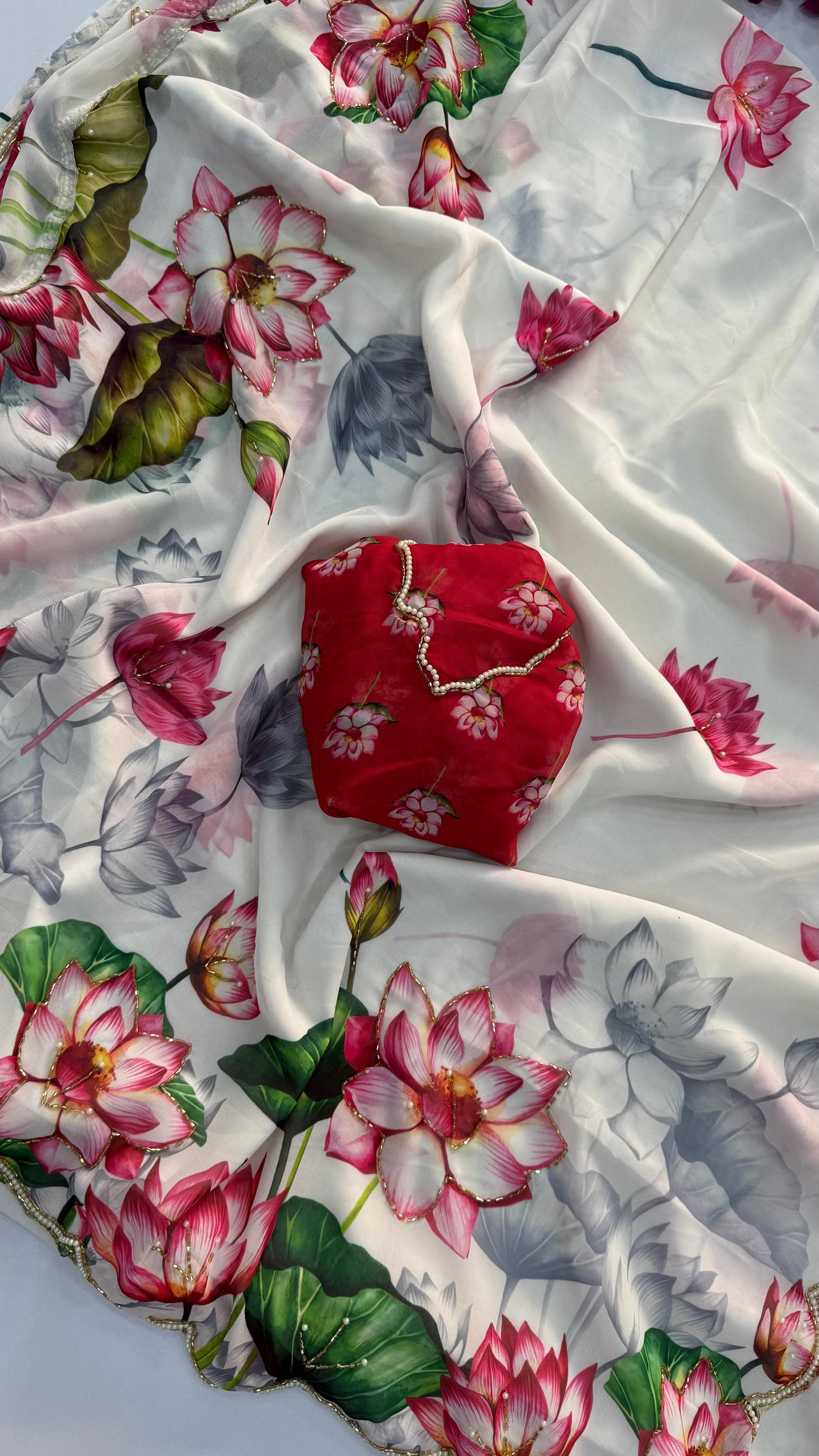 Asvi-Reet Lotus Garden Saree