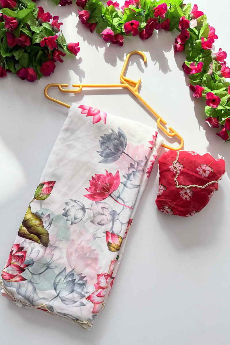 Asvi-Reet Lotus Garden Saree