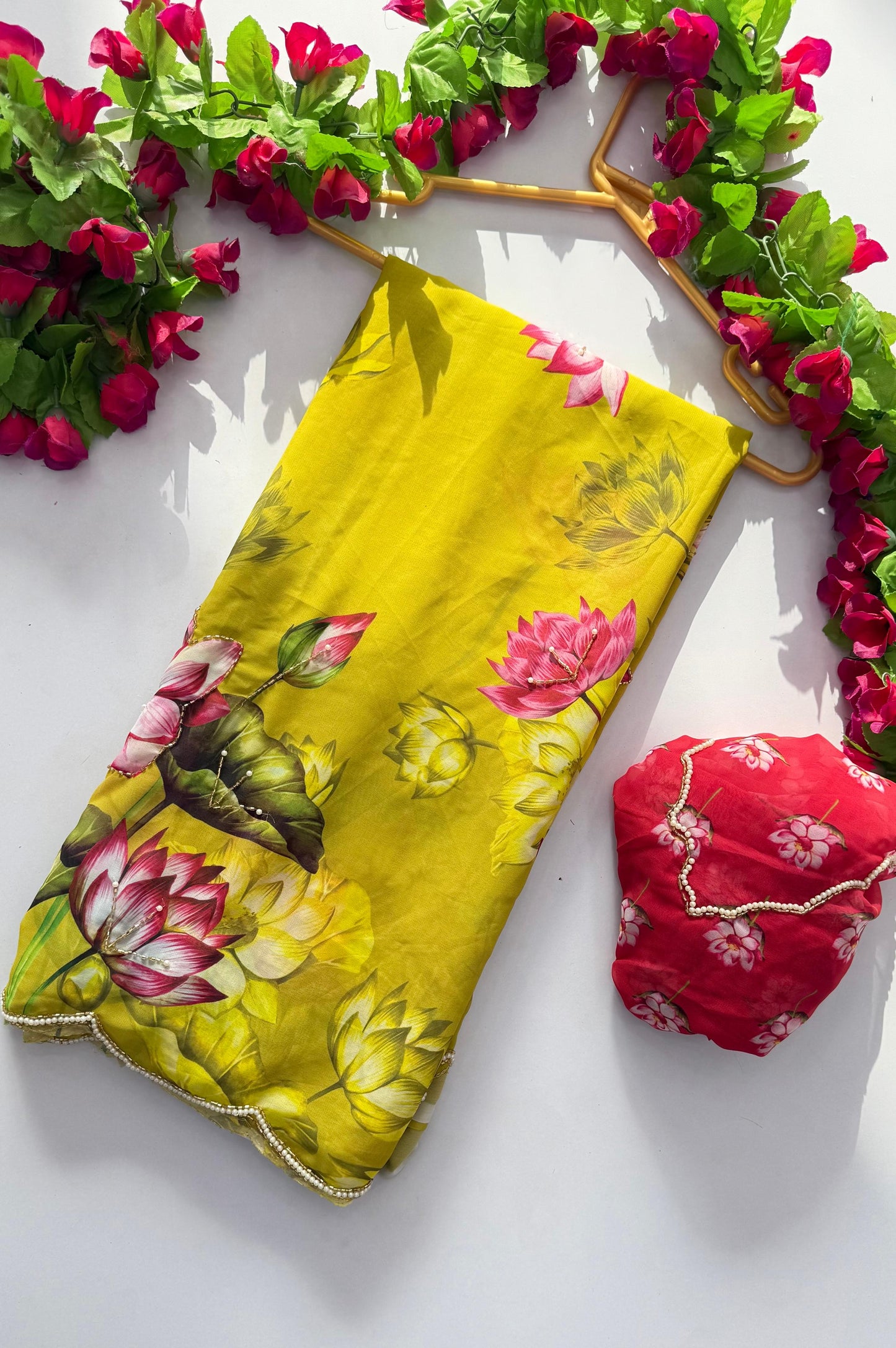 Asvi-Reet Lotus Garden Saree