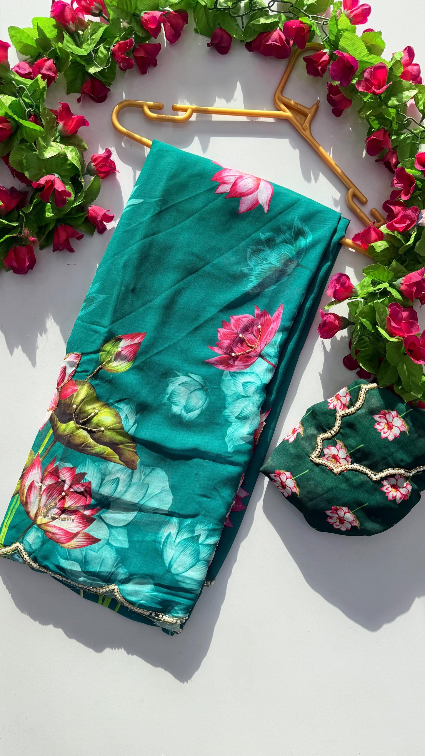 Asvi-Reet Lotus Garden Saree