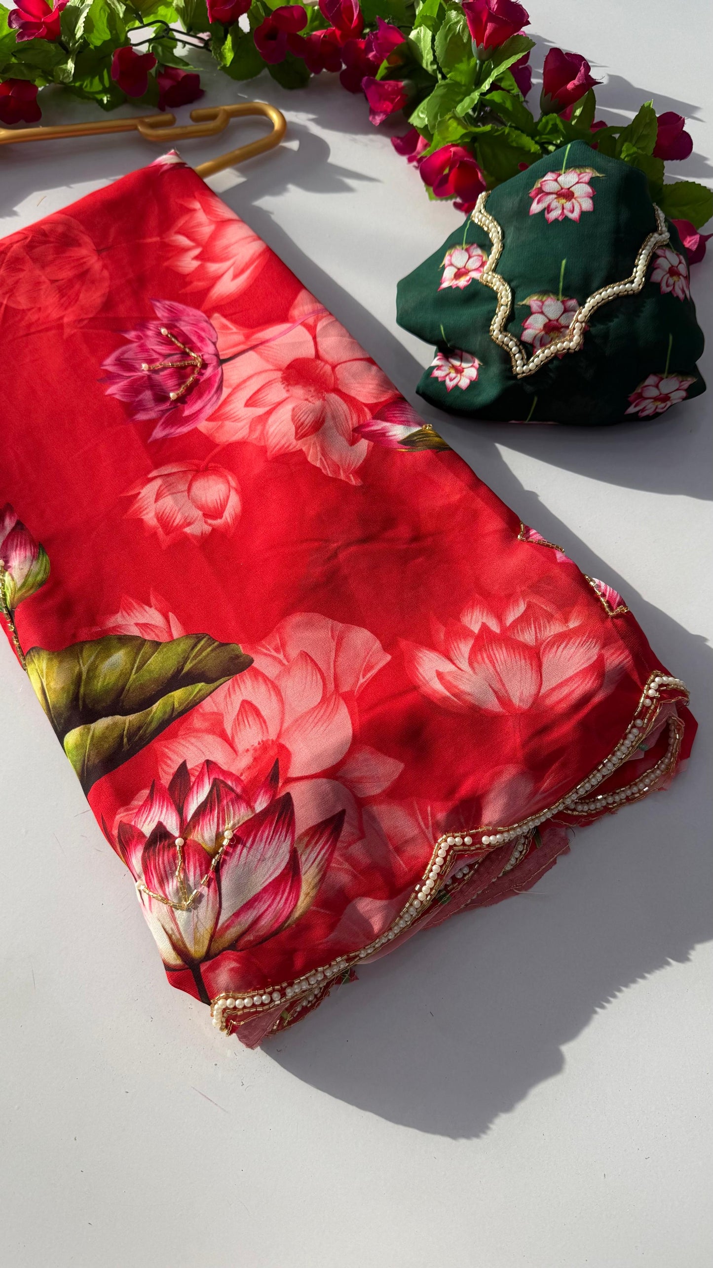 Asvi-Reet Lotus Garden Saree