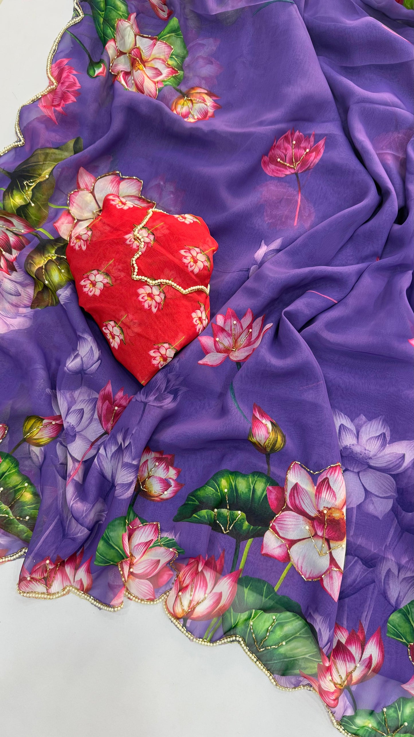 Asvi-Reet Lotus Garden Saree