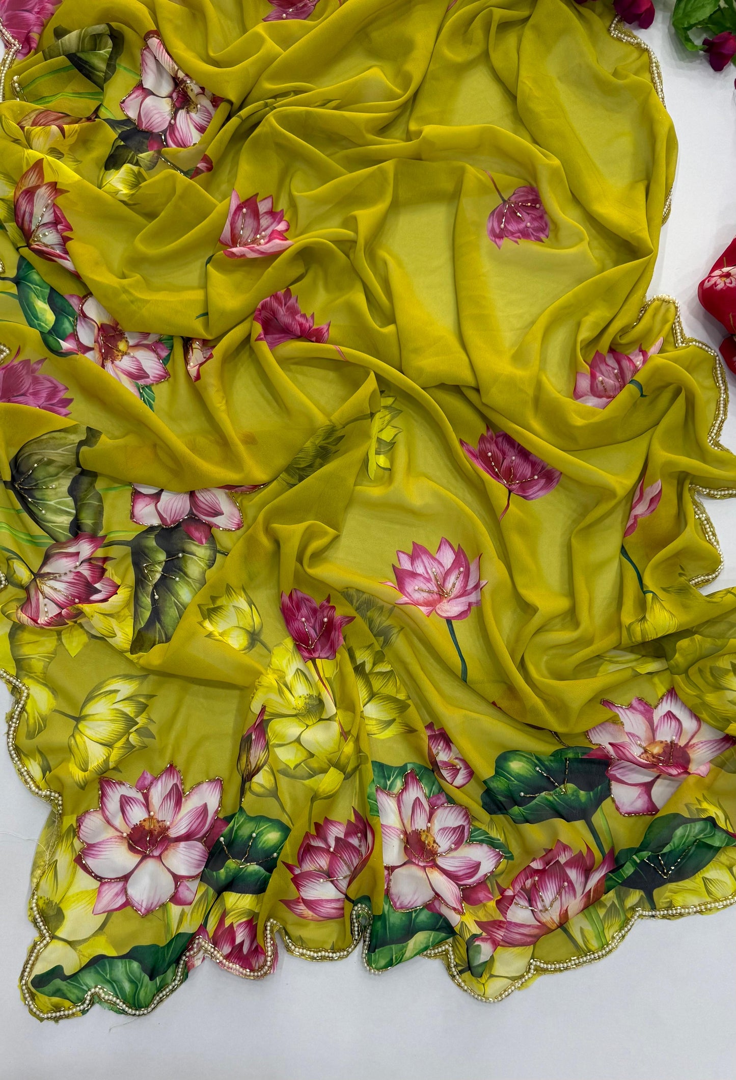 Asvi-Reet Lotus Garden Saree