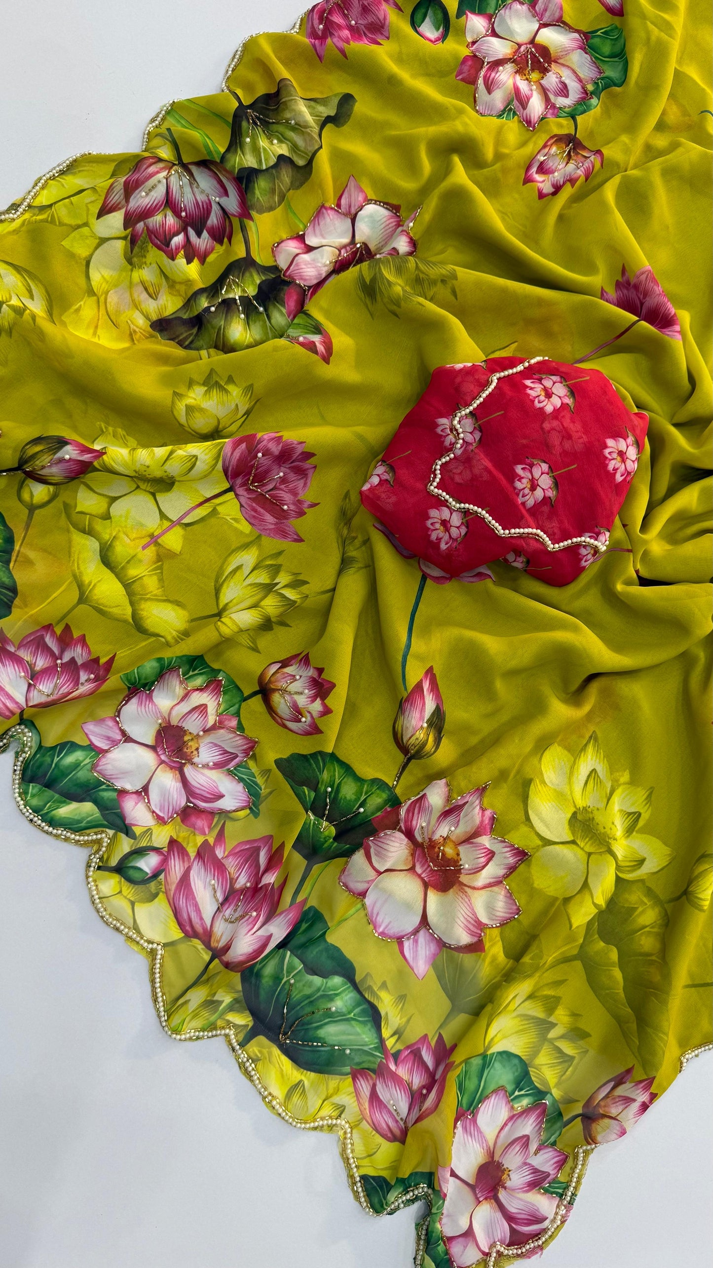 Asvi-Reet Lotus Garden Saree