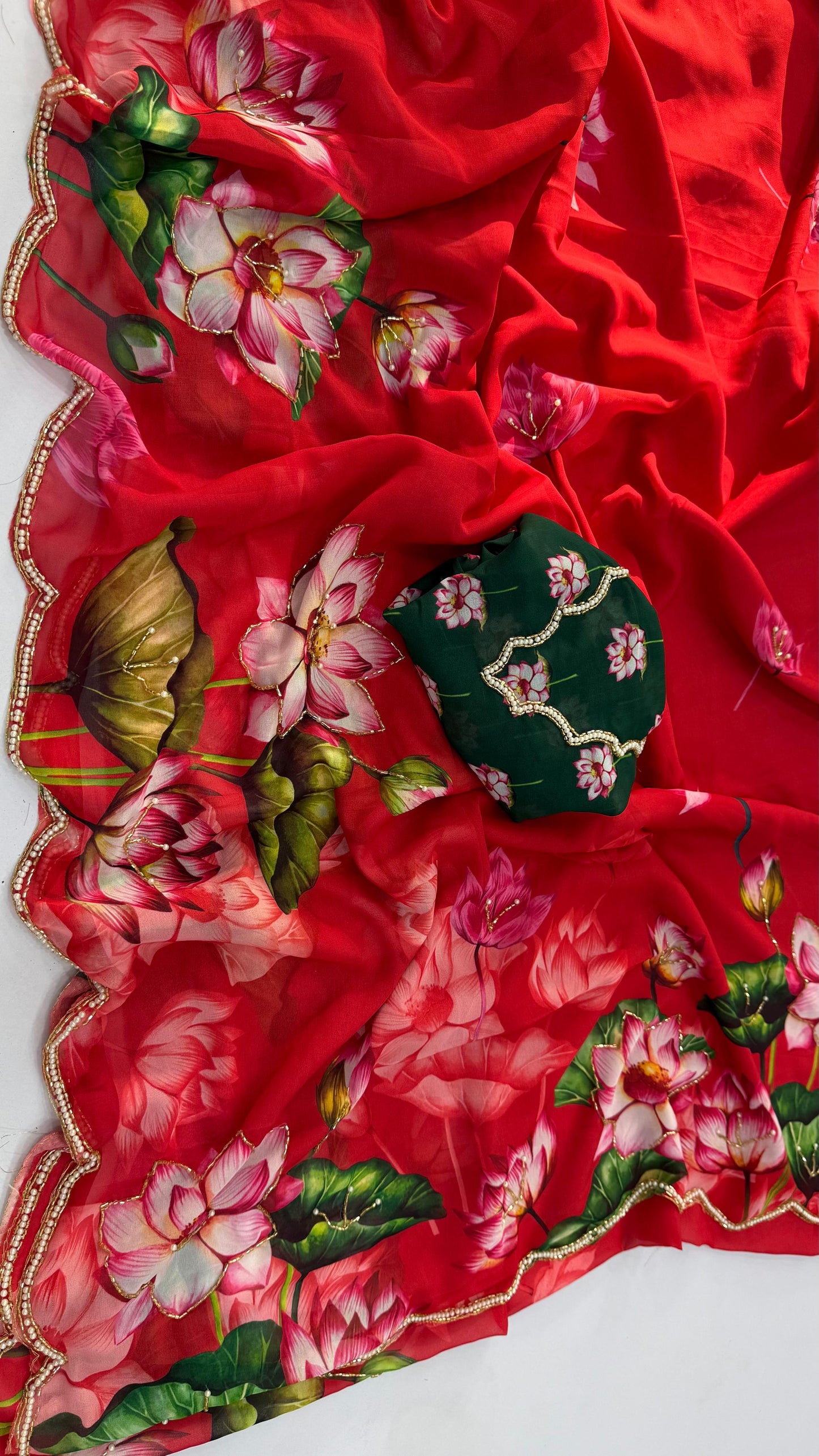 Asvi-Reet Lotus Garden Saree