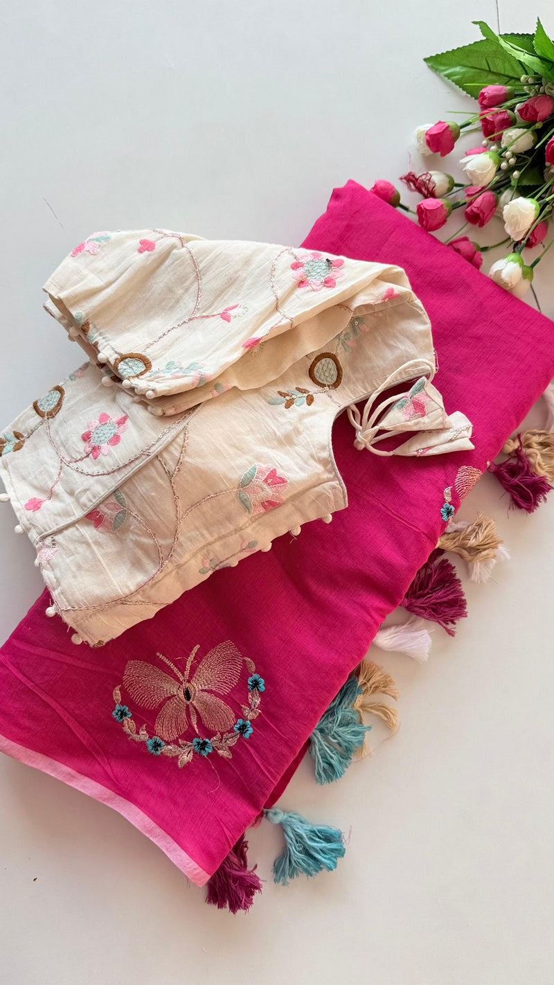 Élan Cotton Silk Saree
