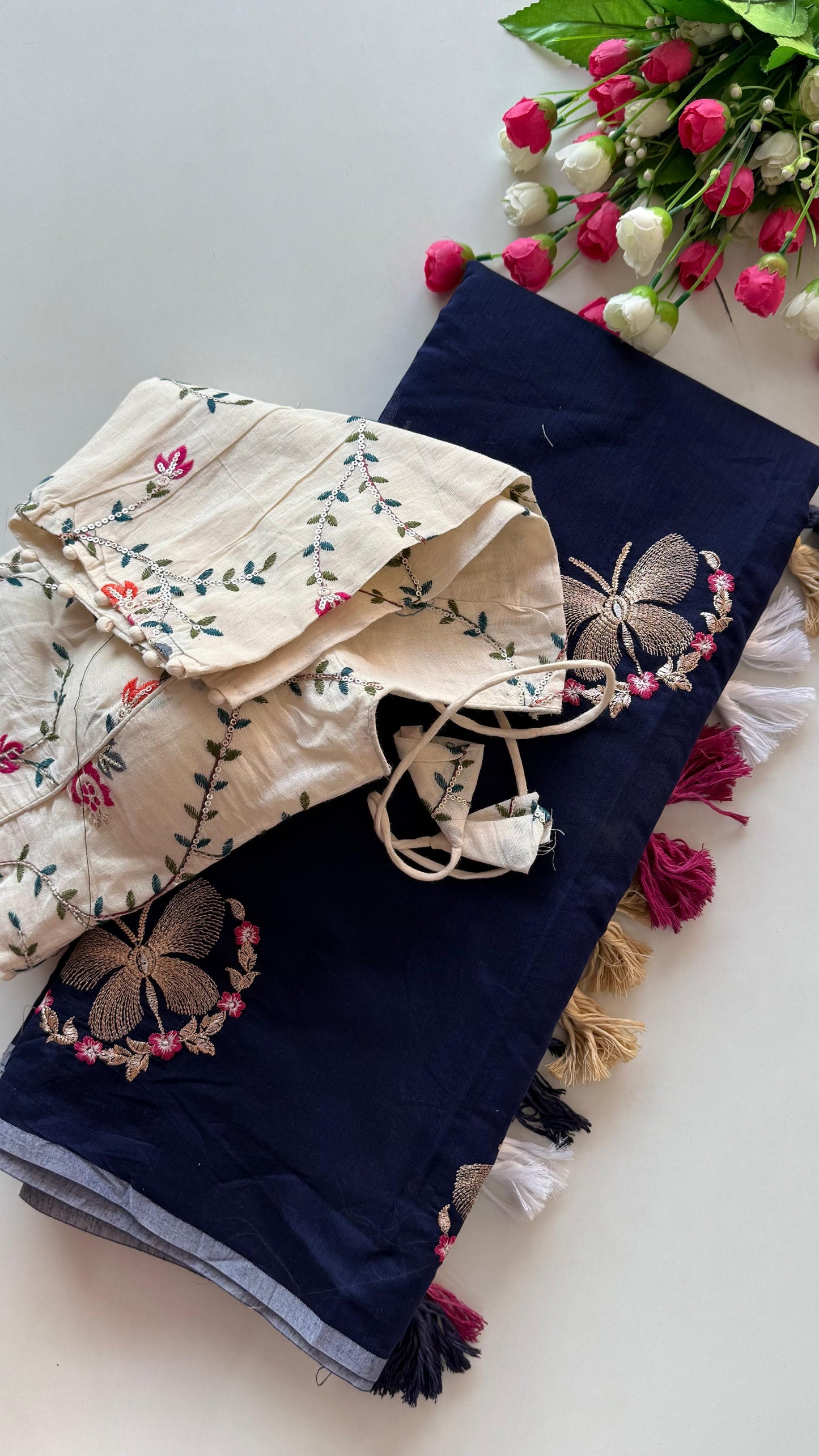 Élan Cotton Silk Saree