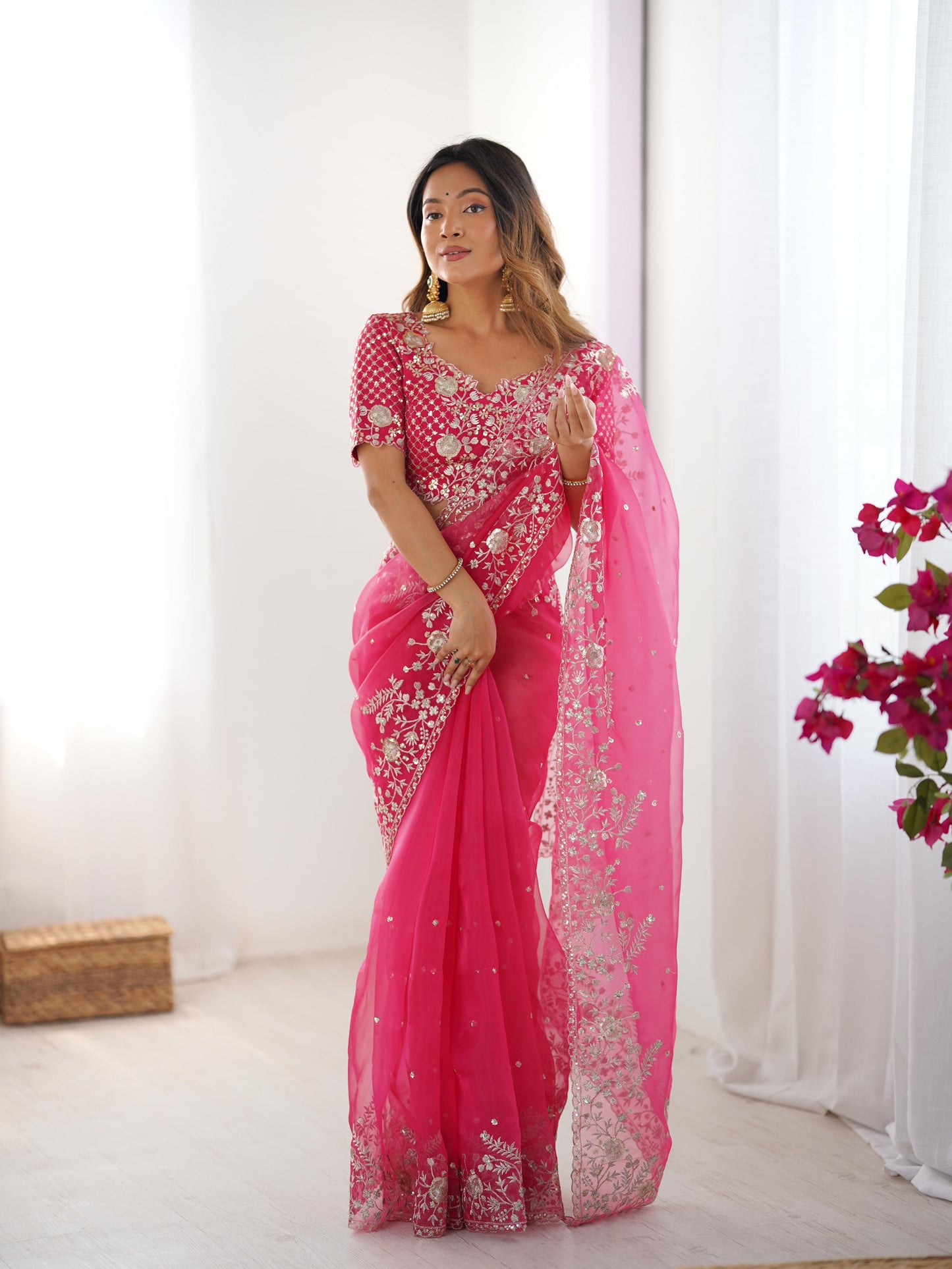 Sitara Shahi Organza Saree