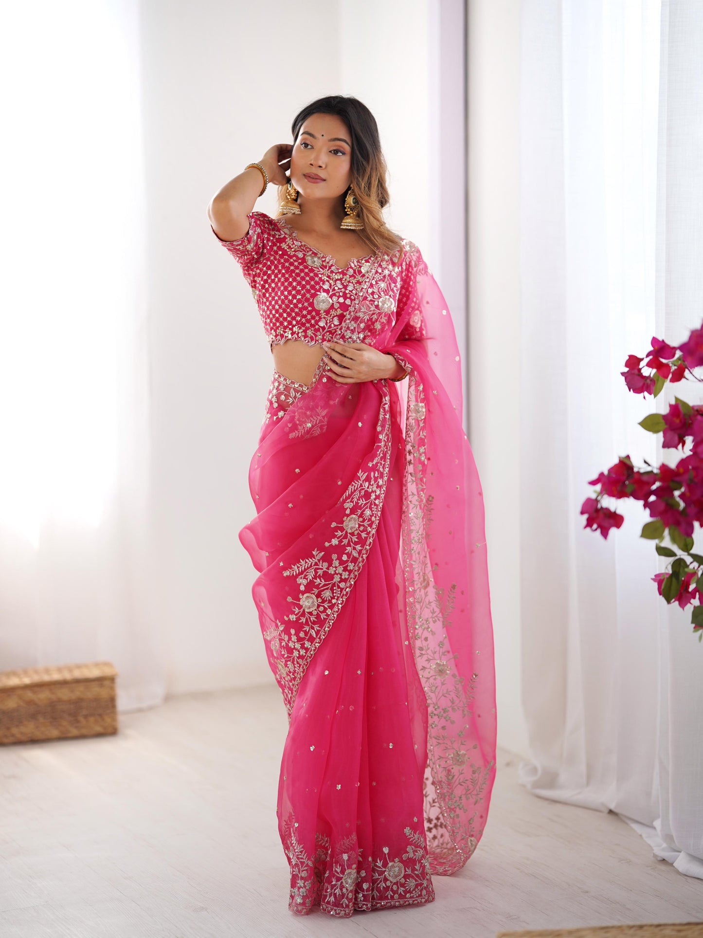 Sitara Shahi Organza Saree