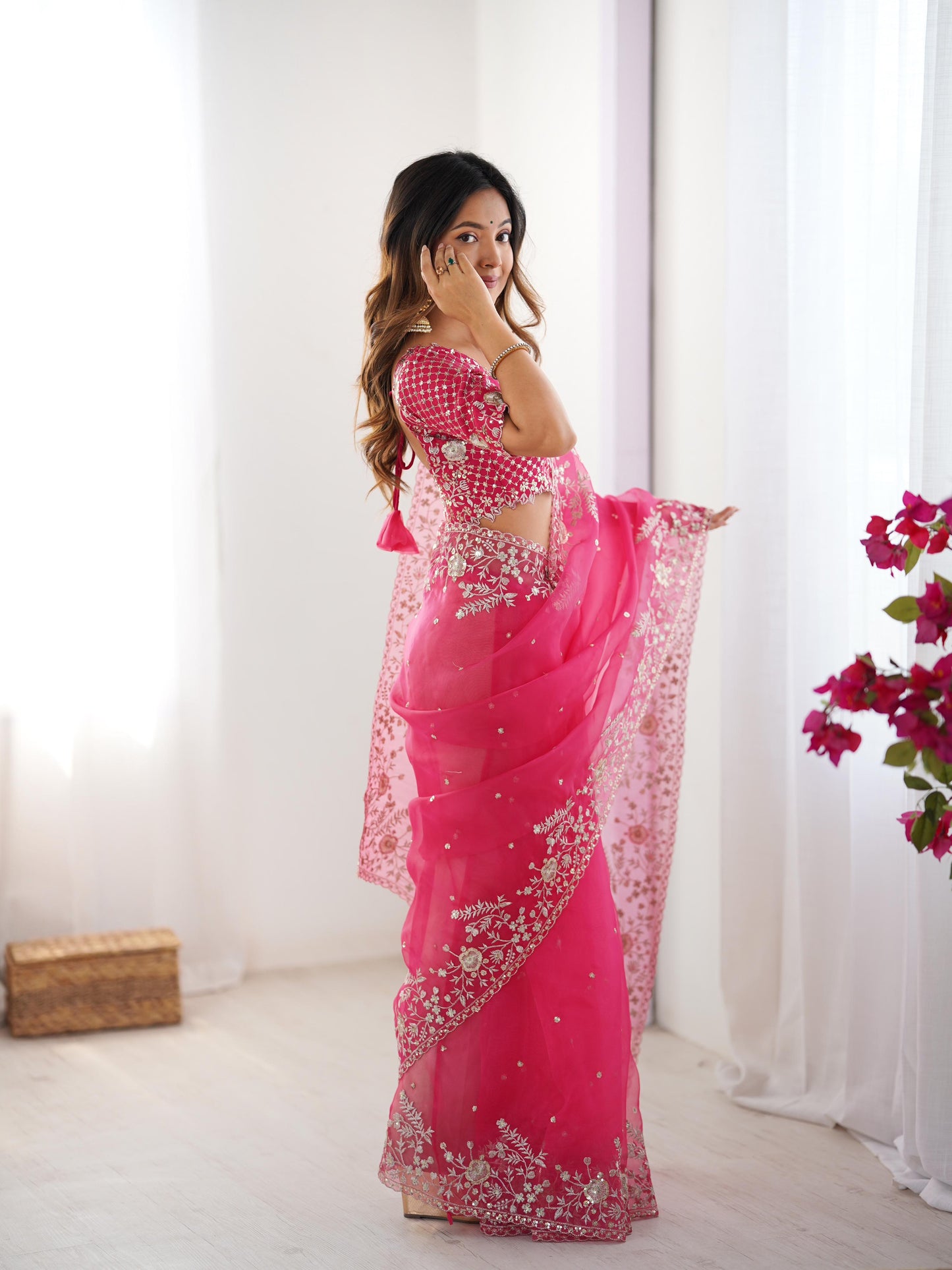 Sitara Shahi Organza Saree