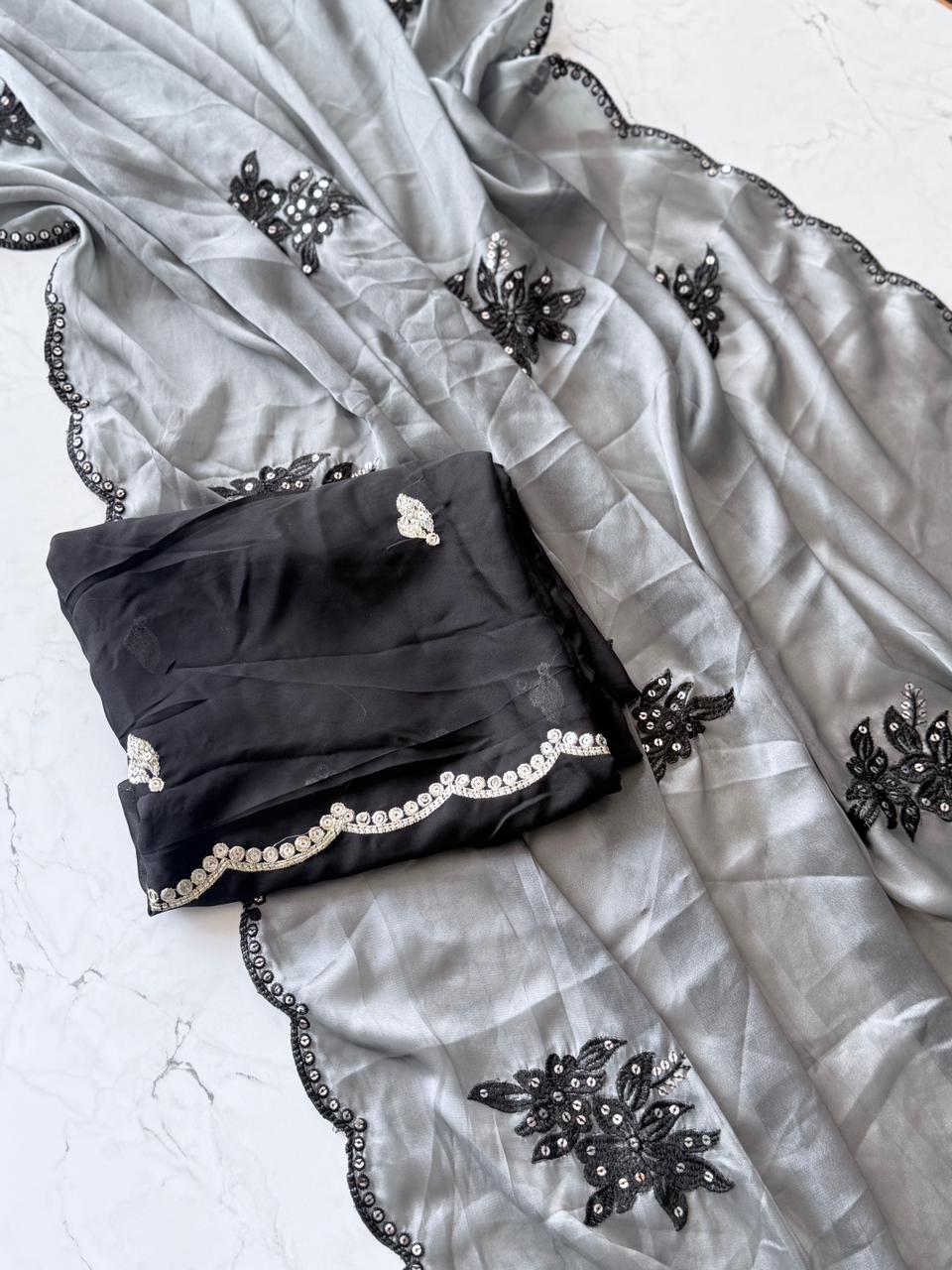 Noir Gulrang Saree