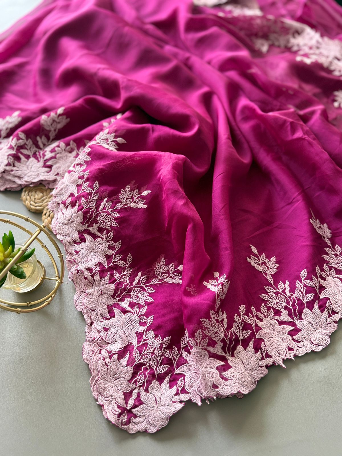 Zarmina Soft Bloom Saree