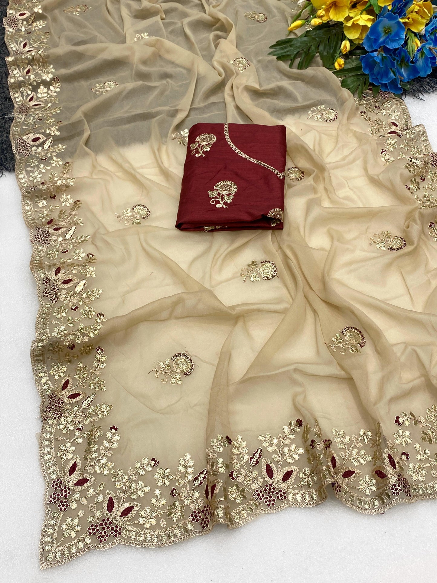Tulip Zariya saree