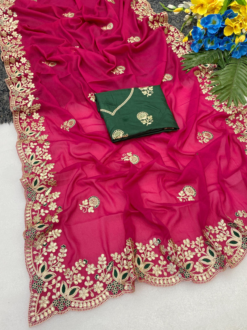 Tulip Zariya saree
