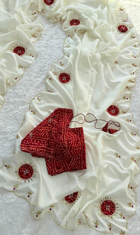 Surya Bandhani Saree