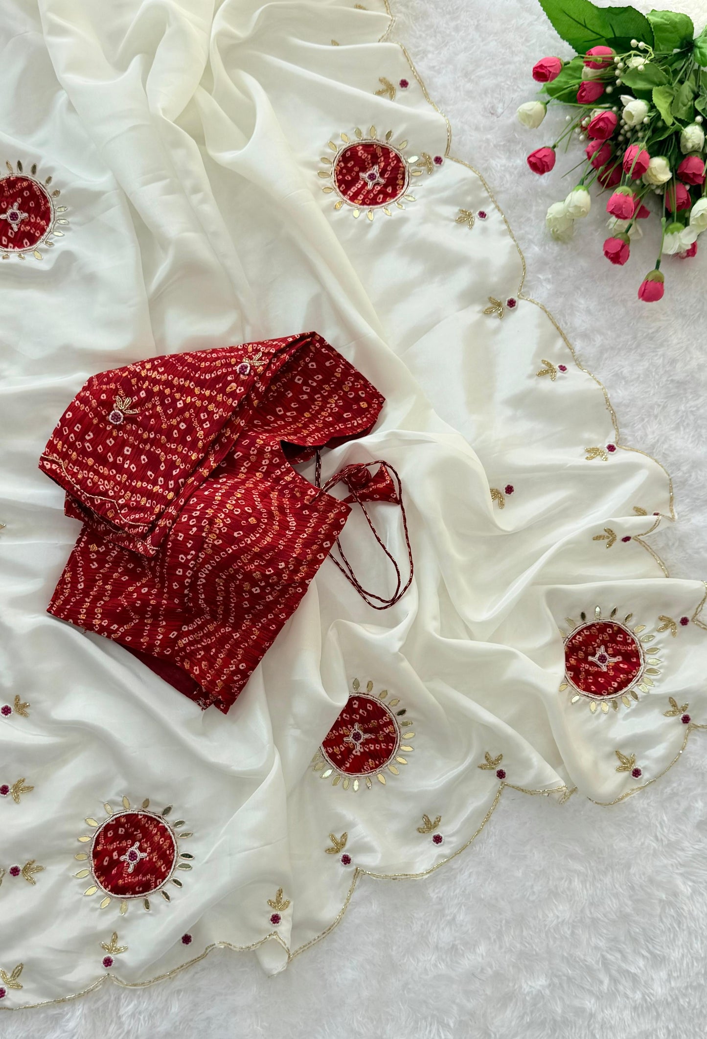Surya Bandhani Saree
