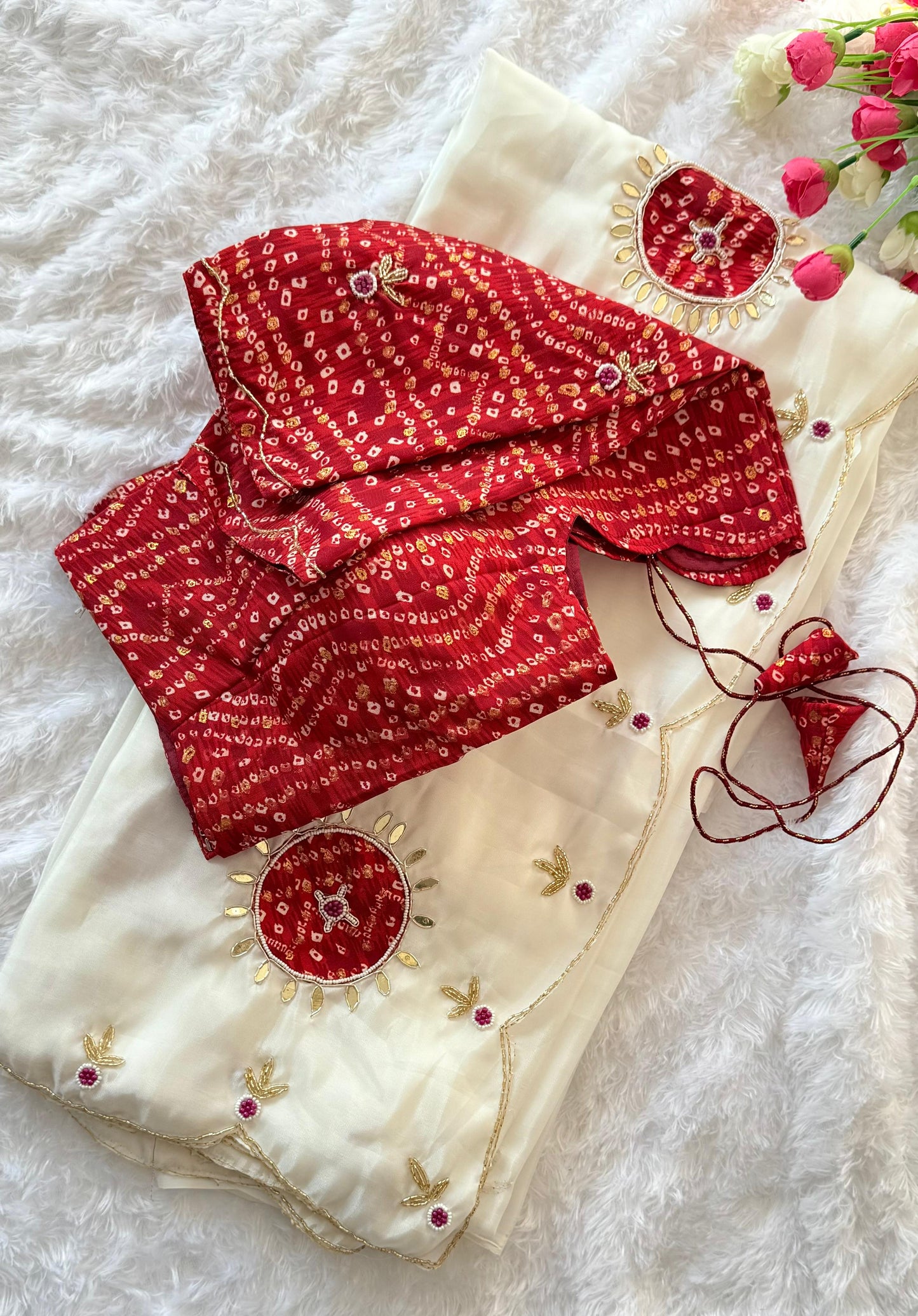 Surya Bandhani Saree