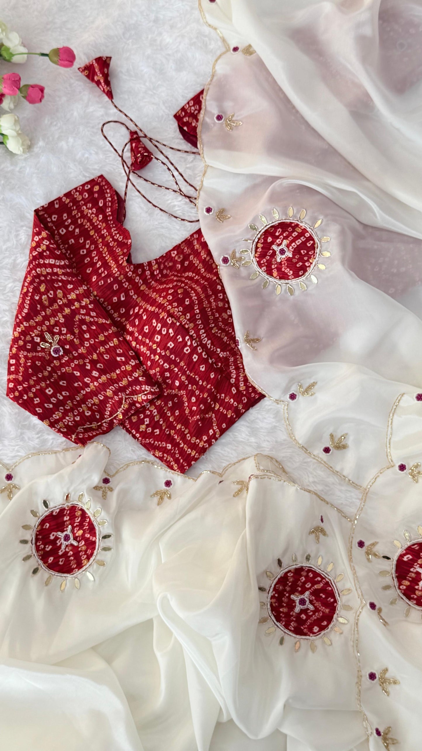 Surya Bandhani Saree