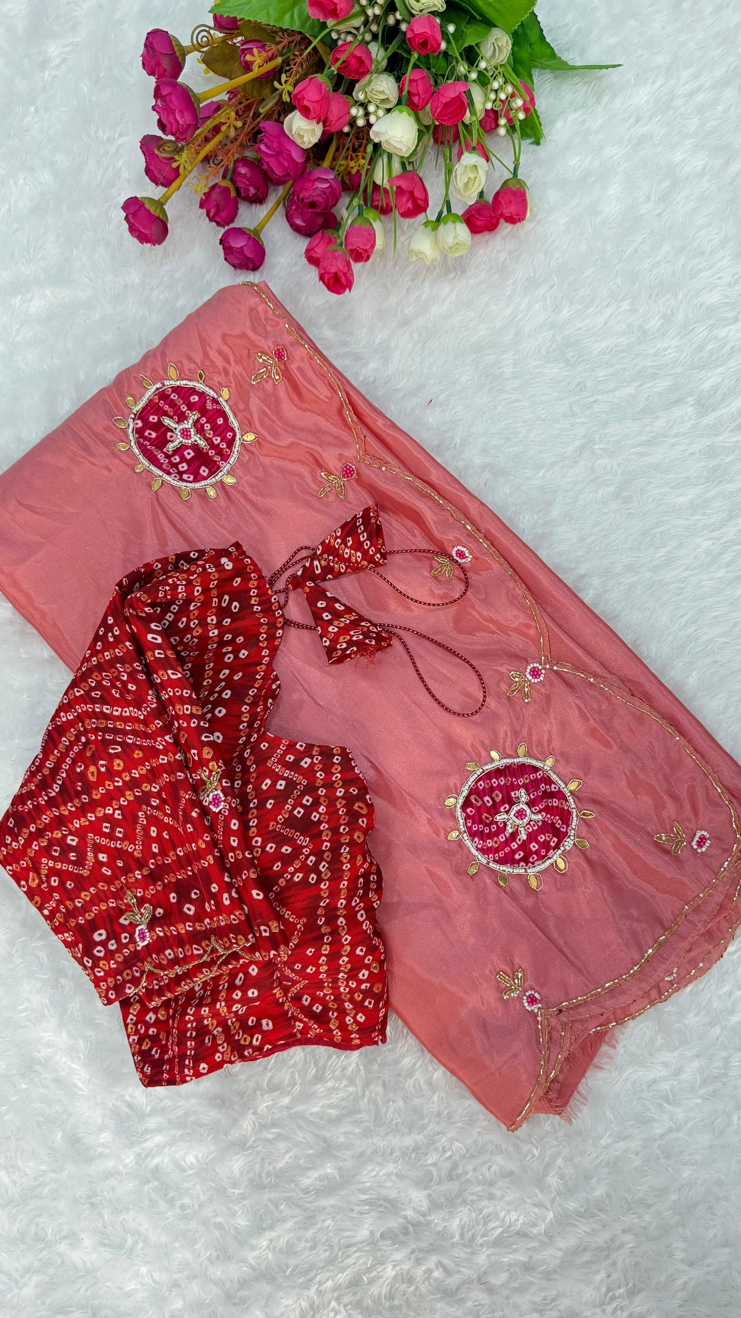 Surya Bandhani Saree