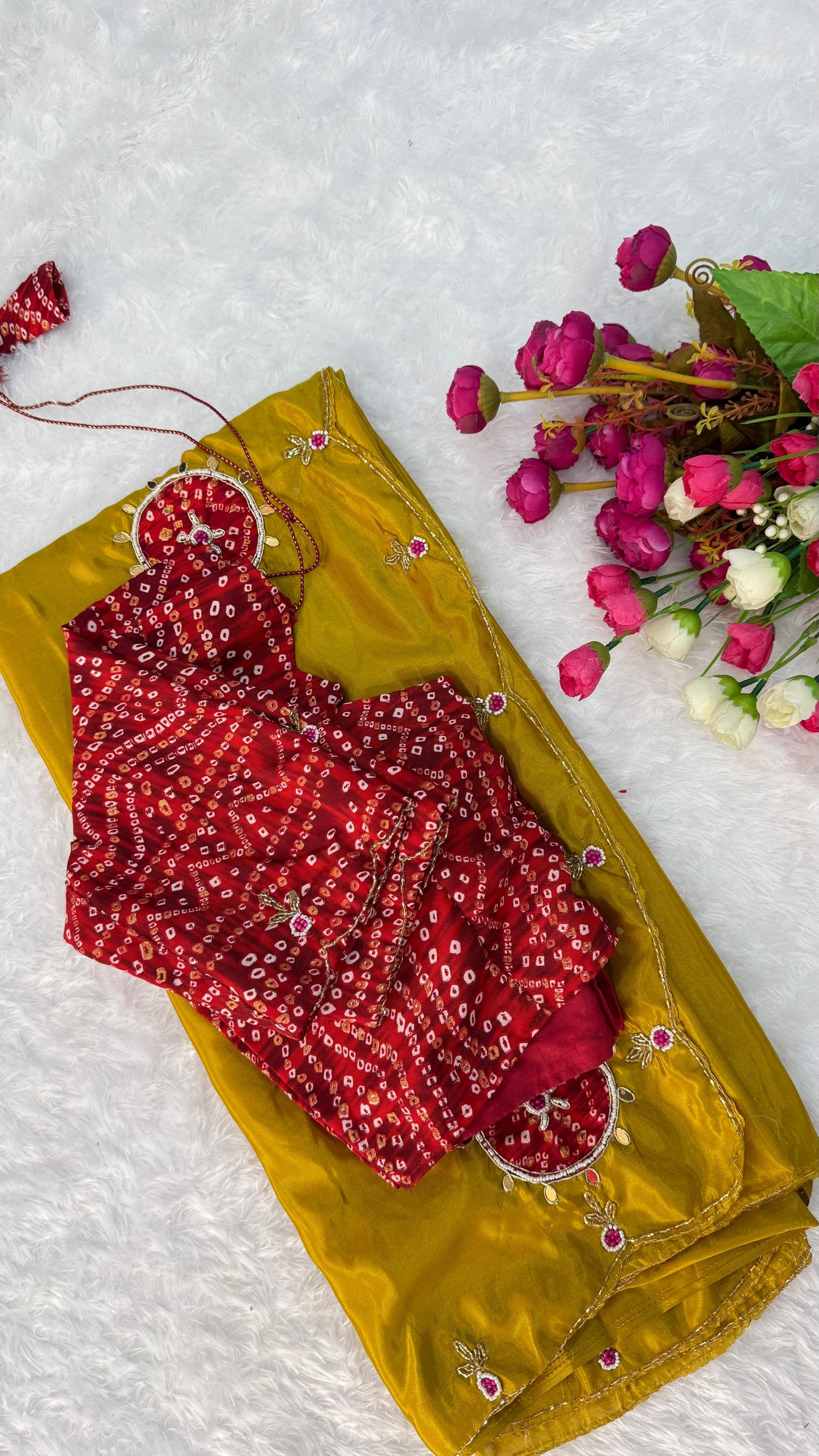 Surya Bandhani Saree