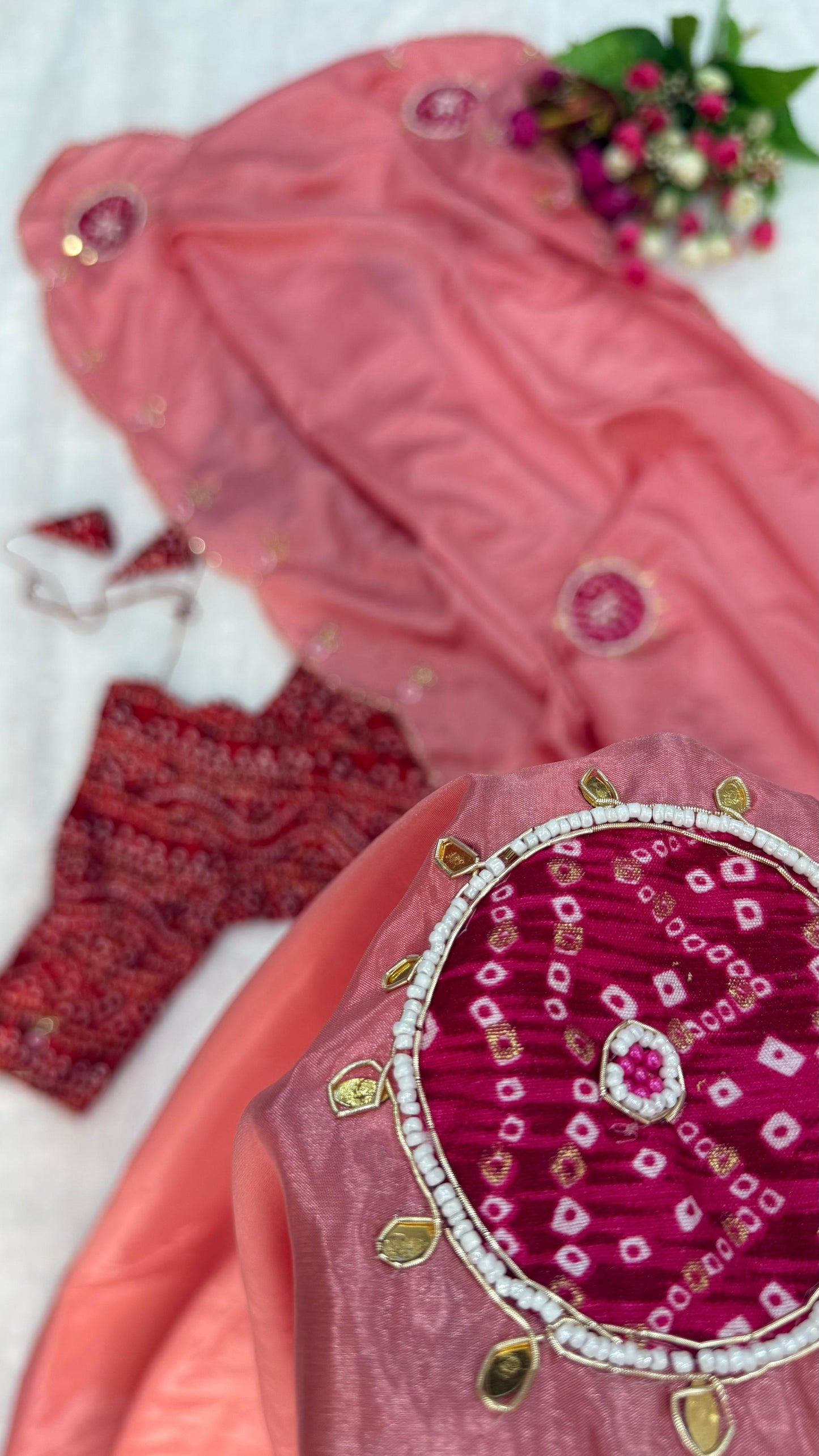 Surya Bandhani Saree