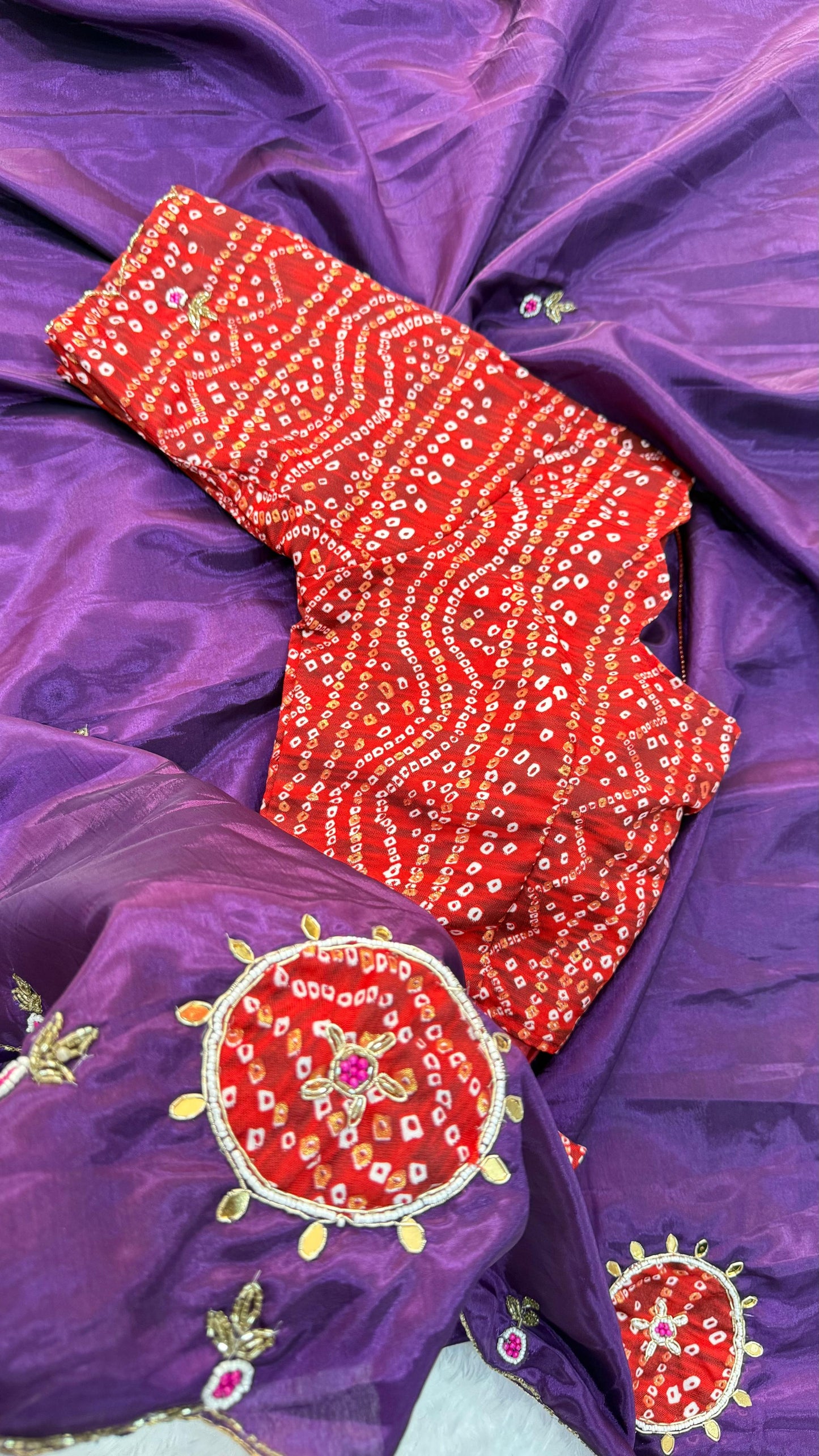 Surya Bandhani Saree