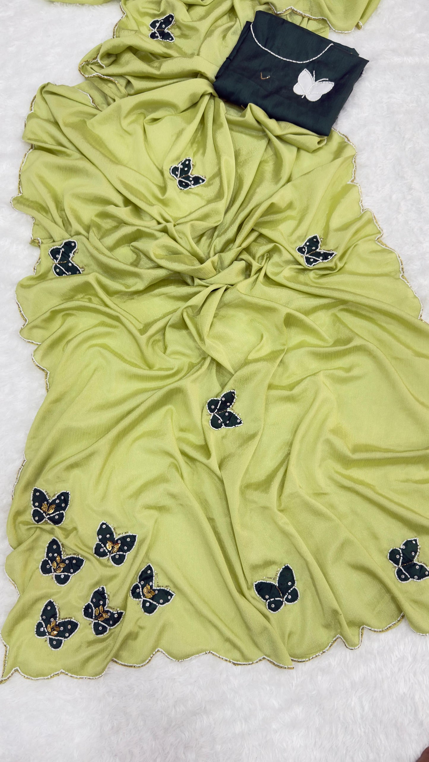 Butterfly Chiffon Saree