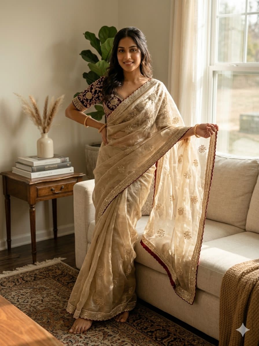 Gulnaar Zari Saree