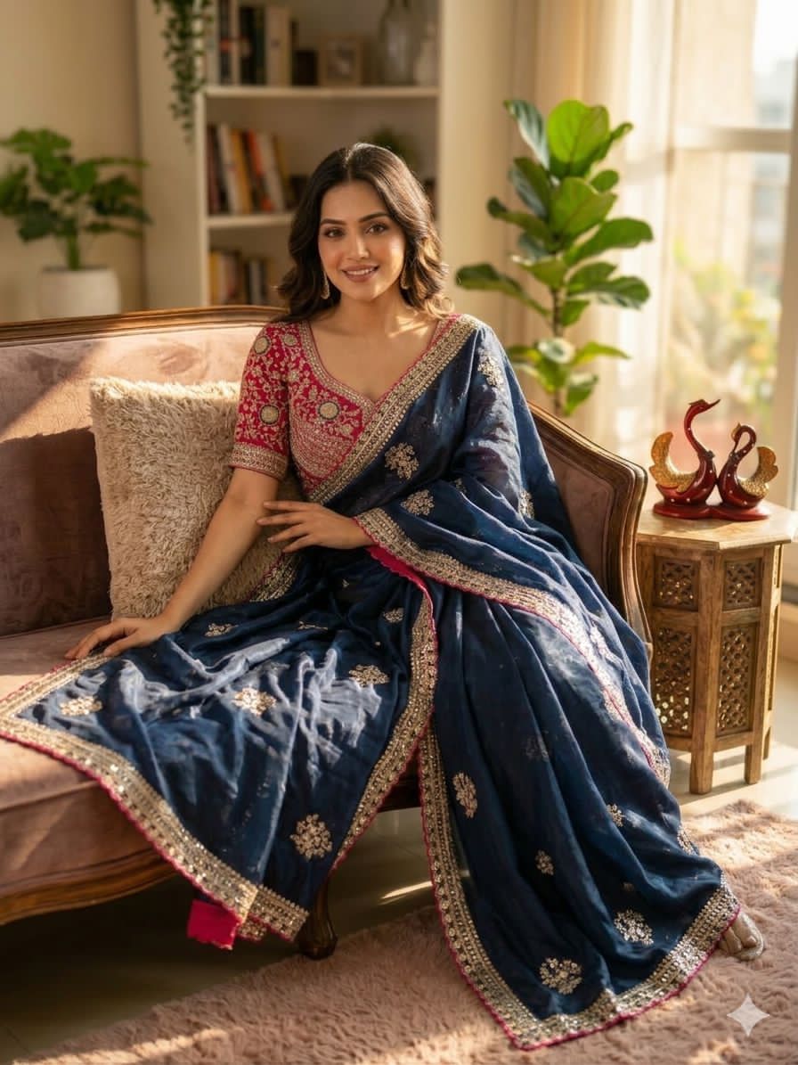 Gulnaar Zari Saree