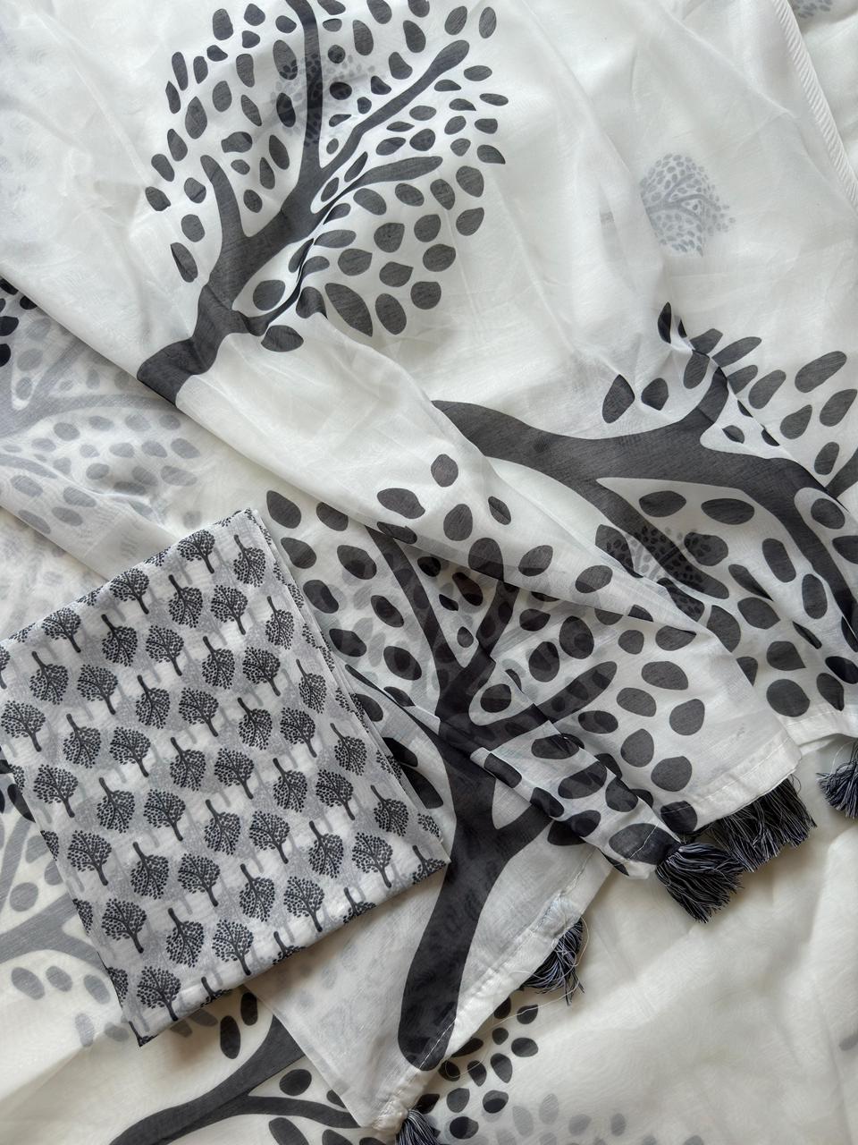 Forest Drip Saree