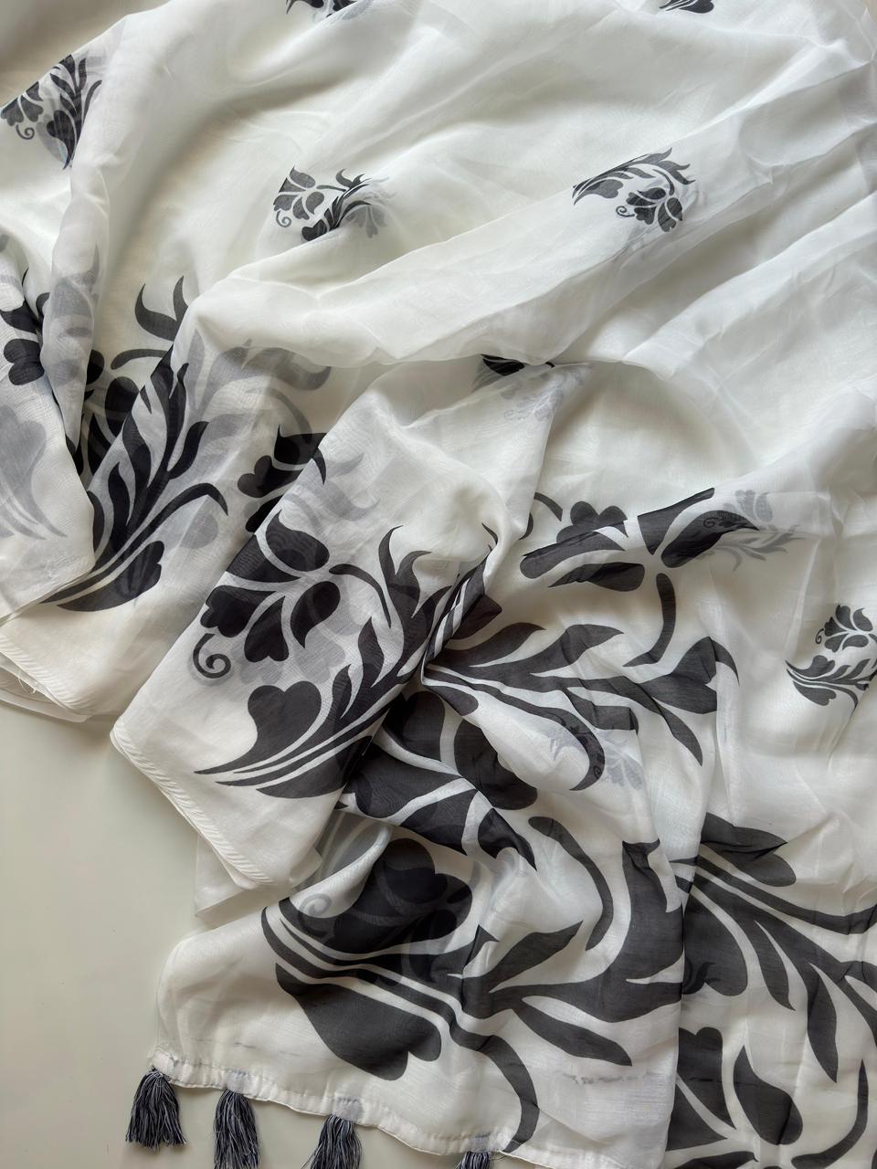 Forest Drip Saree