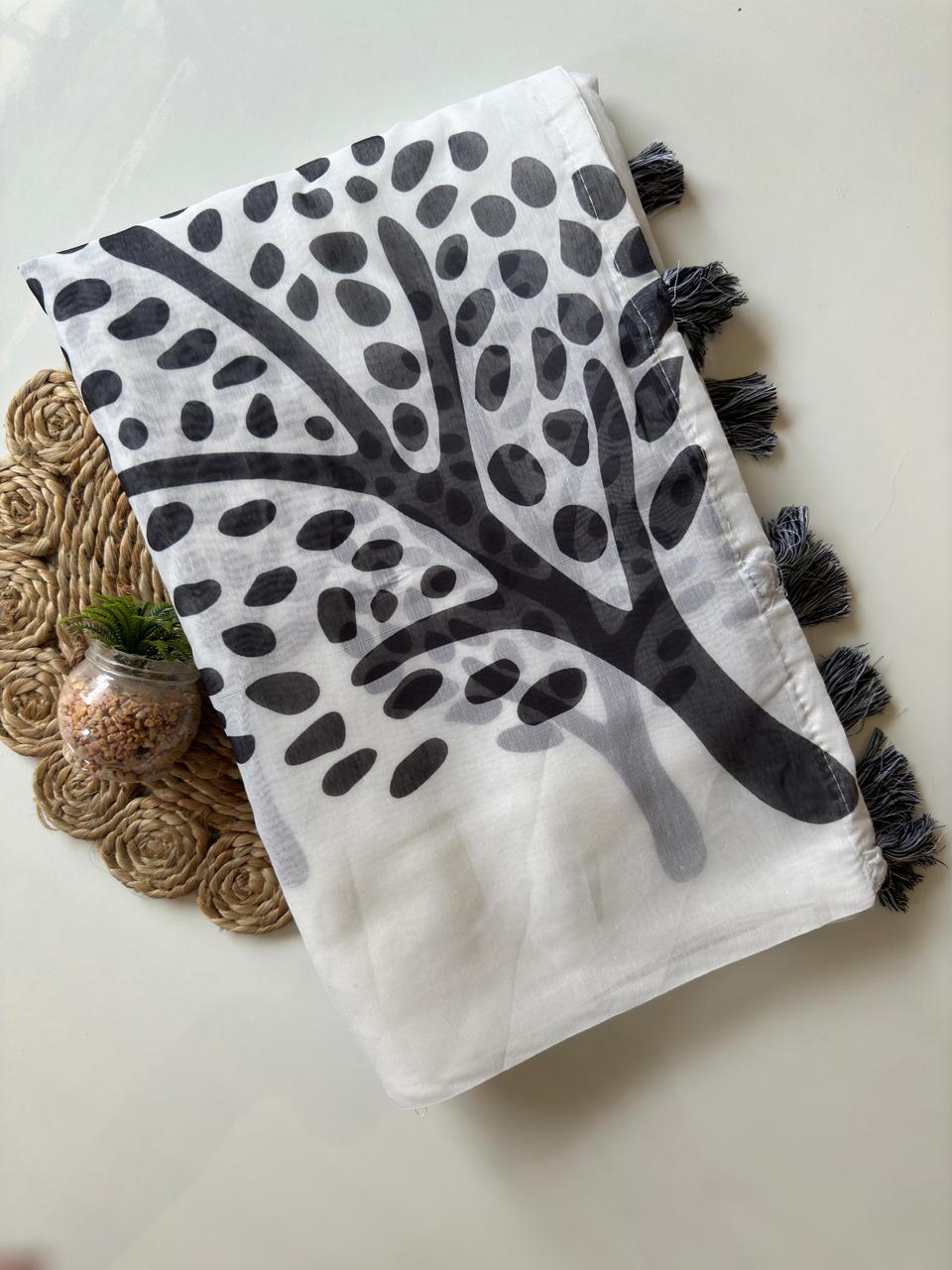Forest Drip Saree