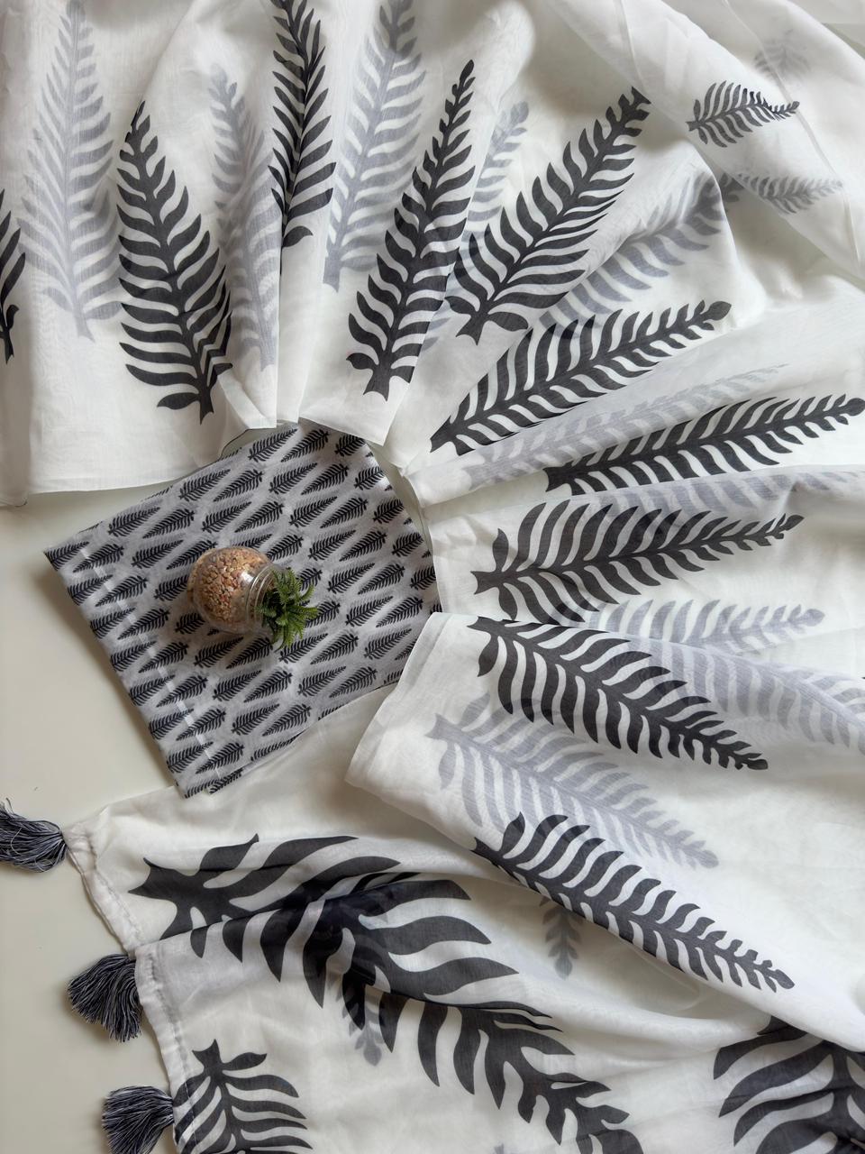 Forest Drip Saree