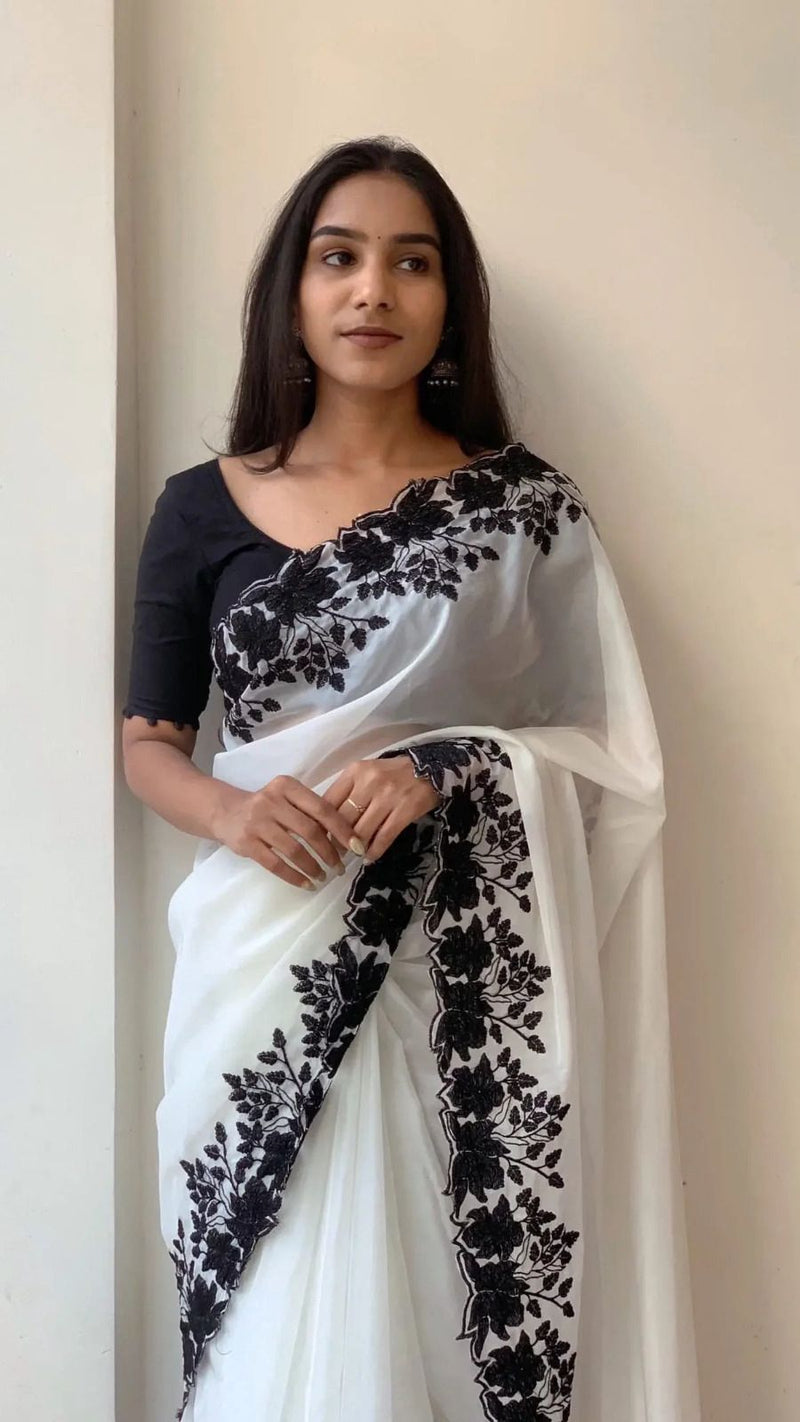 Shadow Bloom Saree