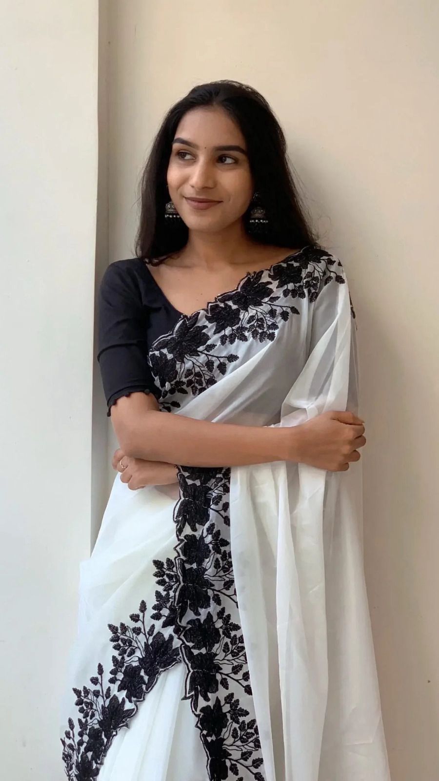 Shadow Bloom Saree